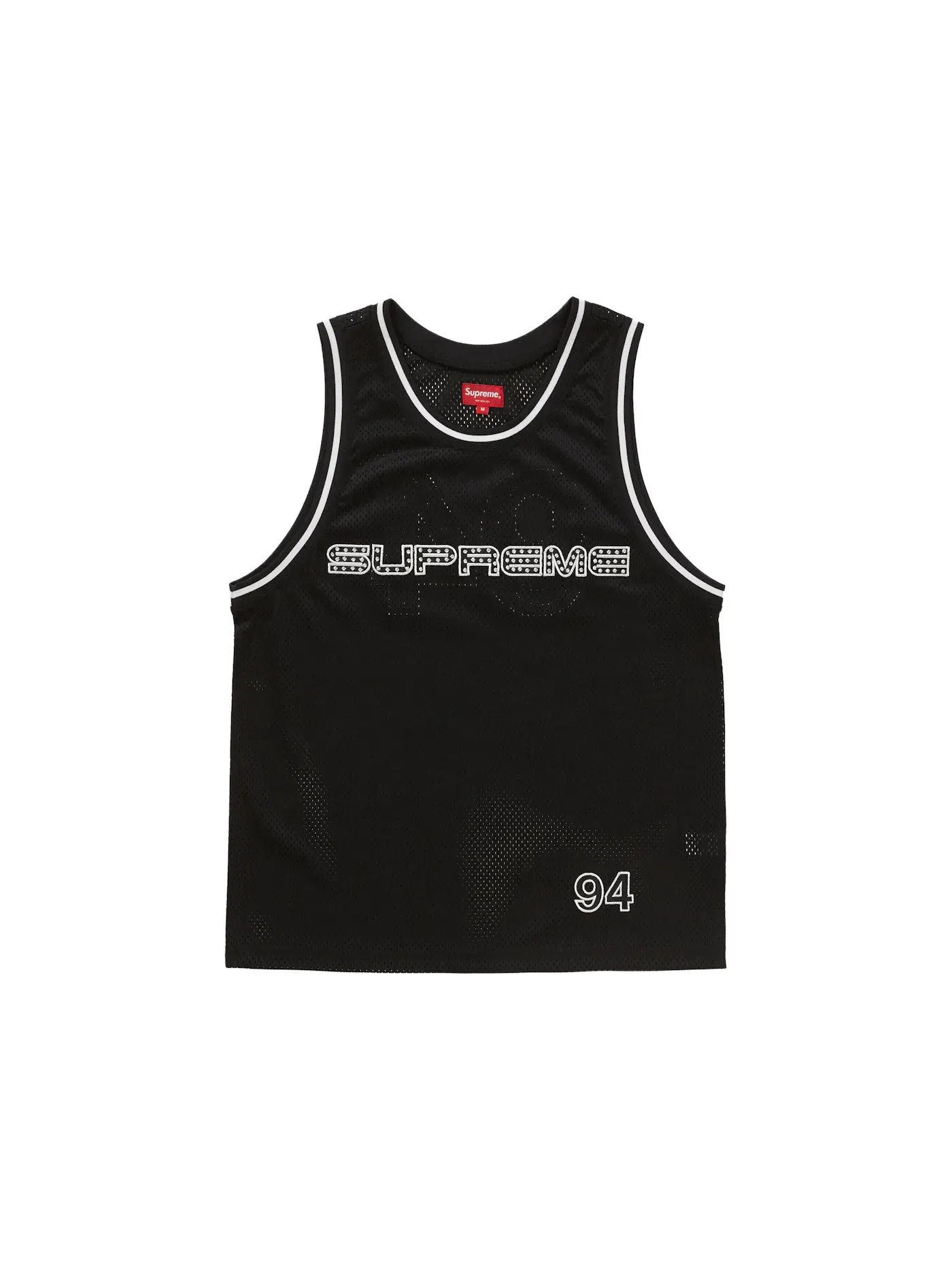 Мужская баскетбольная джерси с принтом Jersey Supreme — изображение 1 из 2, черный