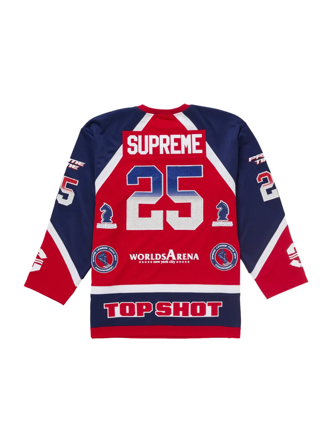 Мужская хоккейная джерси с принтом Jersey Supreme — изображение 2 из 2, красный