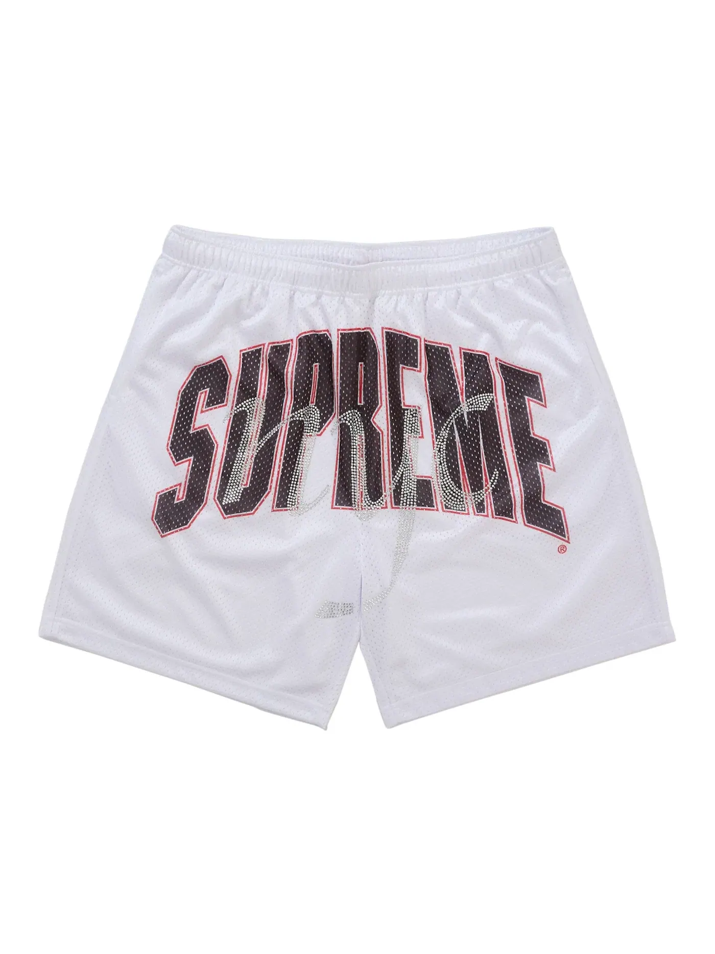 Мужские шорты с принтом Supreme Short — изображение 1 из 2, белый