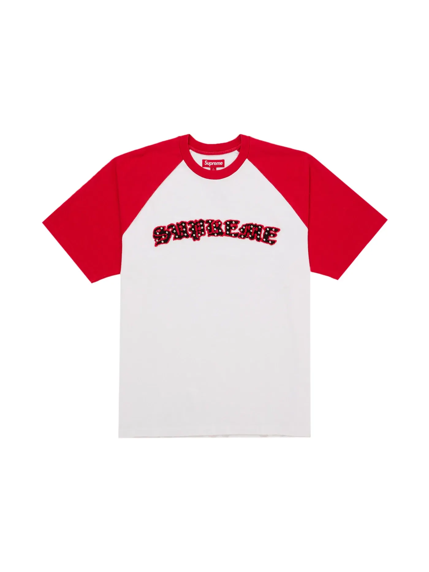 Мужская футболка с длинным рукавом реглан с принтом Supreme Top — изображение 1 из 1, белый