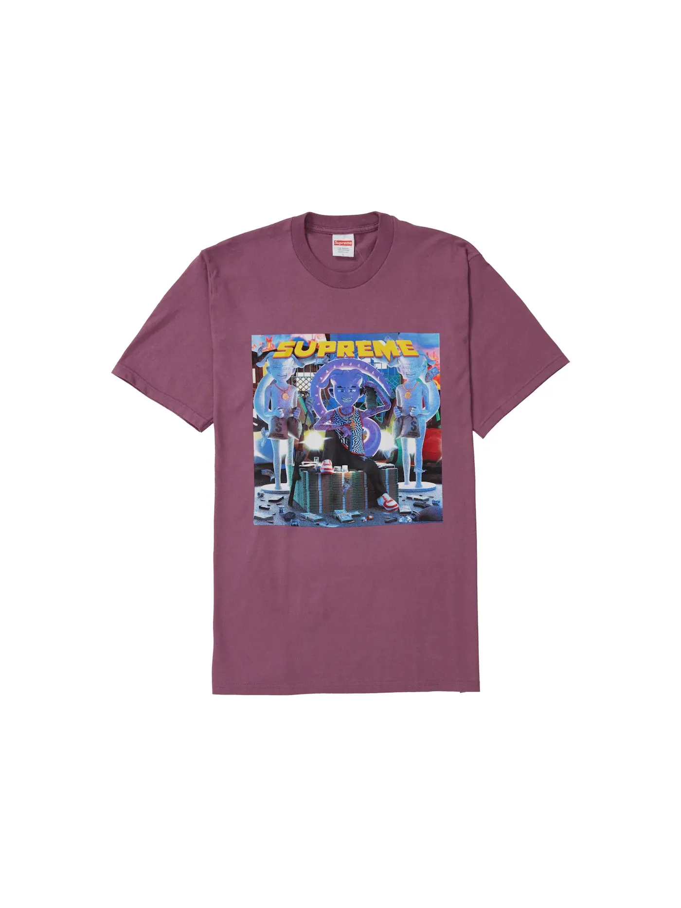 Мужская футболка с принтом Supreme Tee — изображение 1 из 1, сливавый