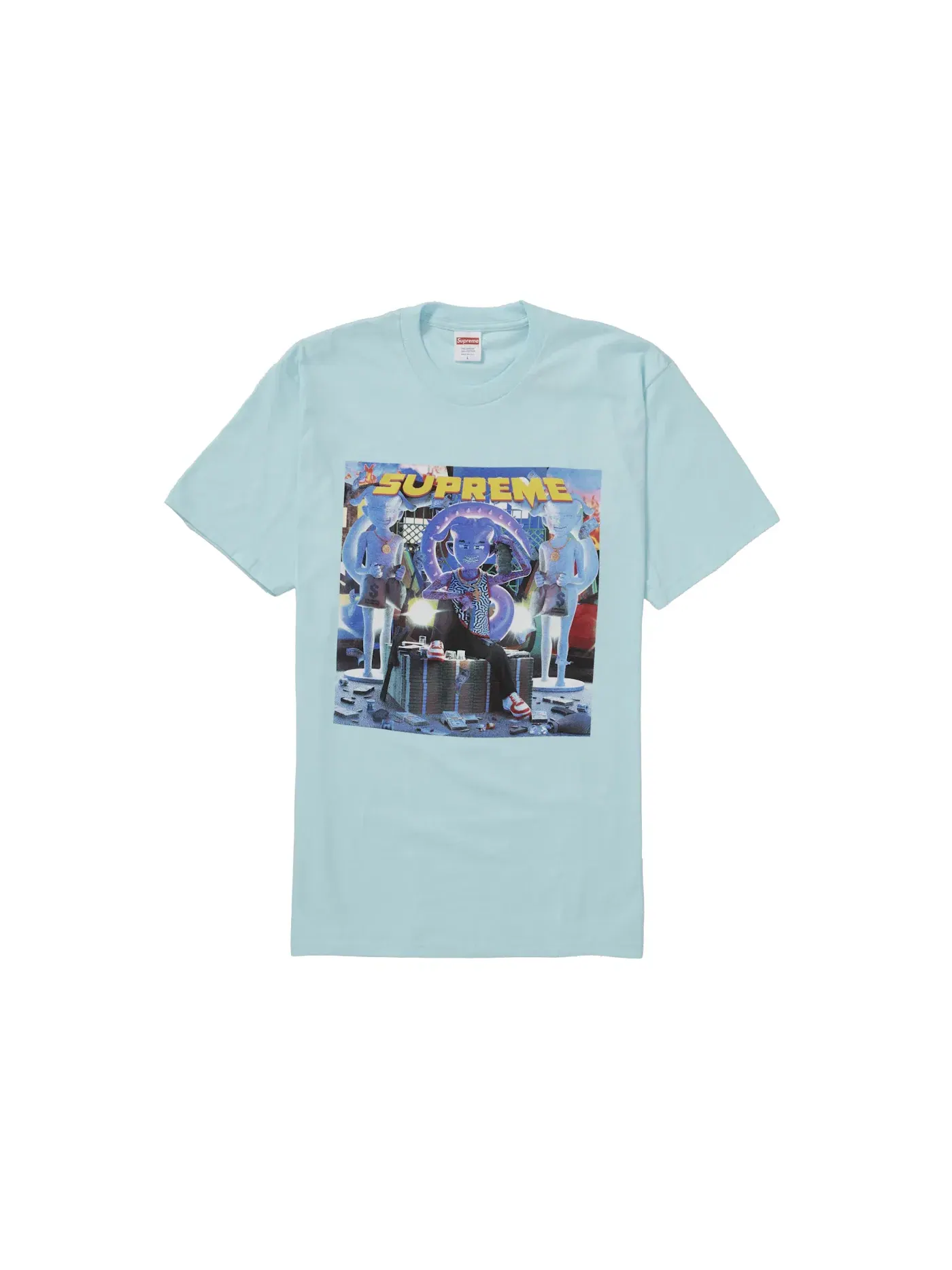 Мужская футболка с коротким рукавом Supreme Tee — изображение 1 из 1, бирюзовый