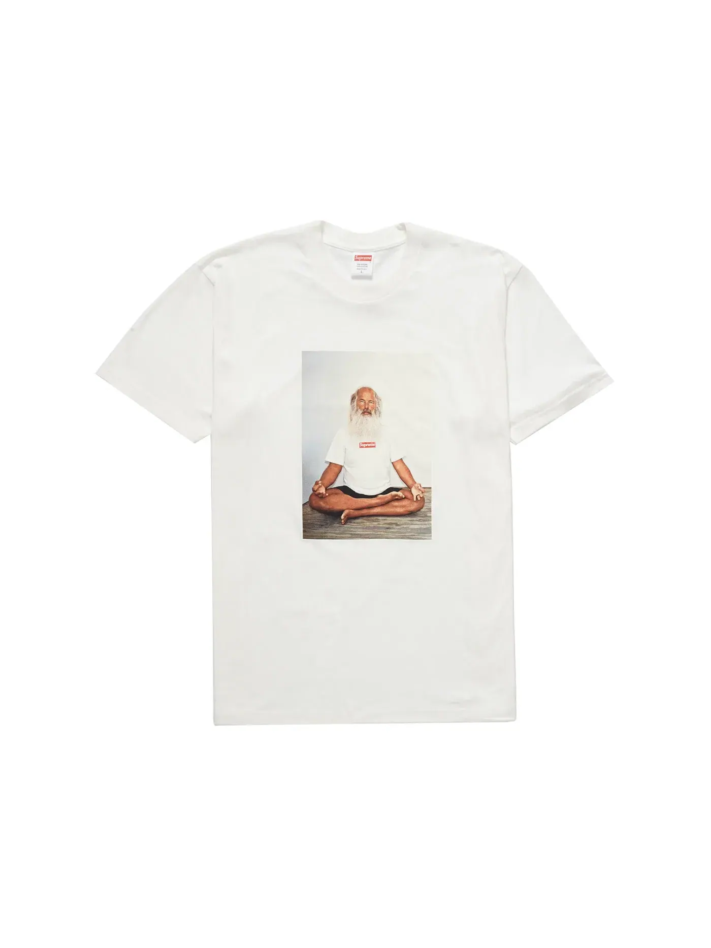 Мужская футболка с принтом Supreme Tee — изображение 1 из 1, белый