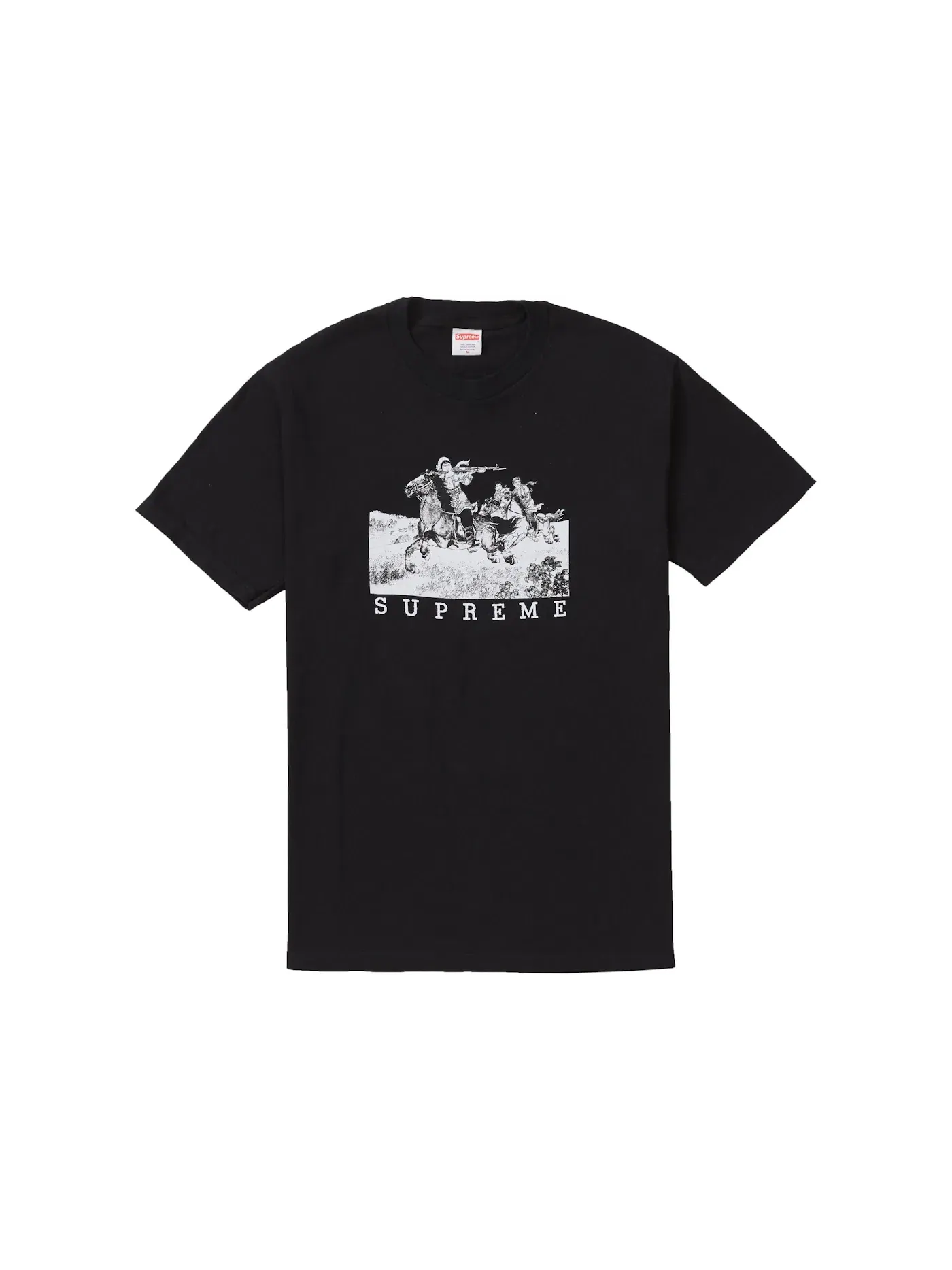 Мужская футболка с принтом Supreme Tee — изображение 1 из 1, черный