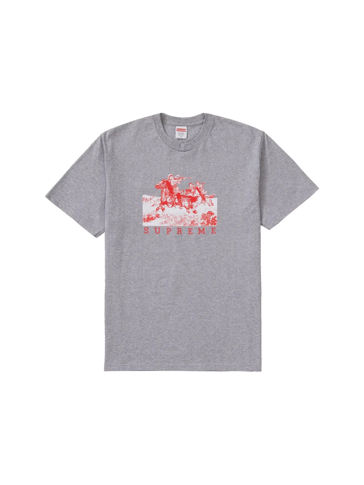 Мужская футболка с принтом Supreme Tee — изображение 1 из 1, серый