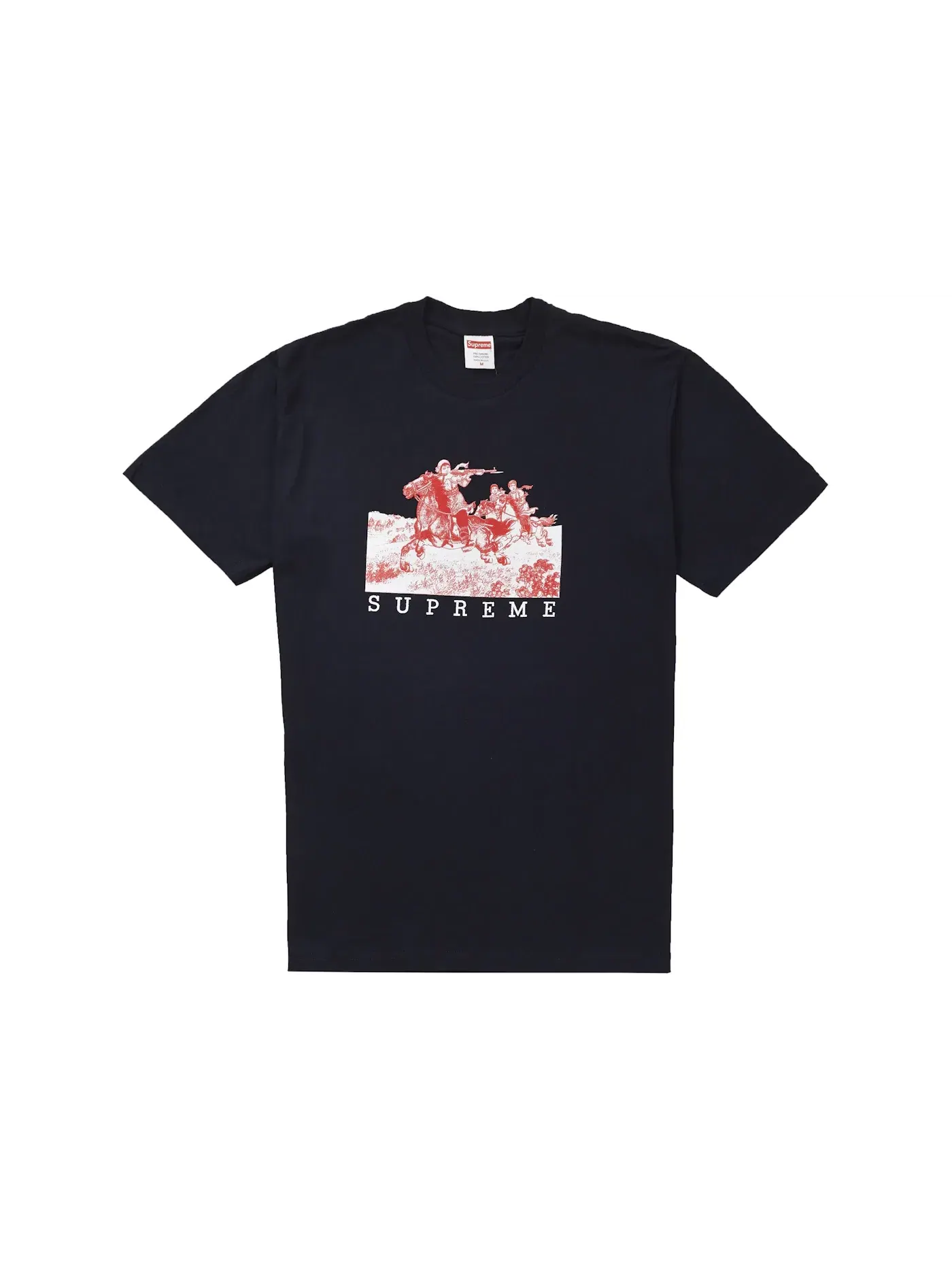 Мужская футболка с принтом Supreme Tee — изображение 1 из 1, темно-синий