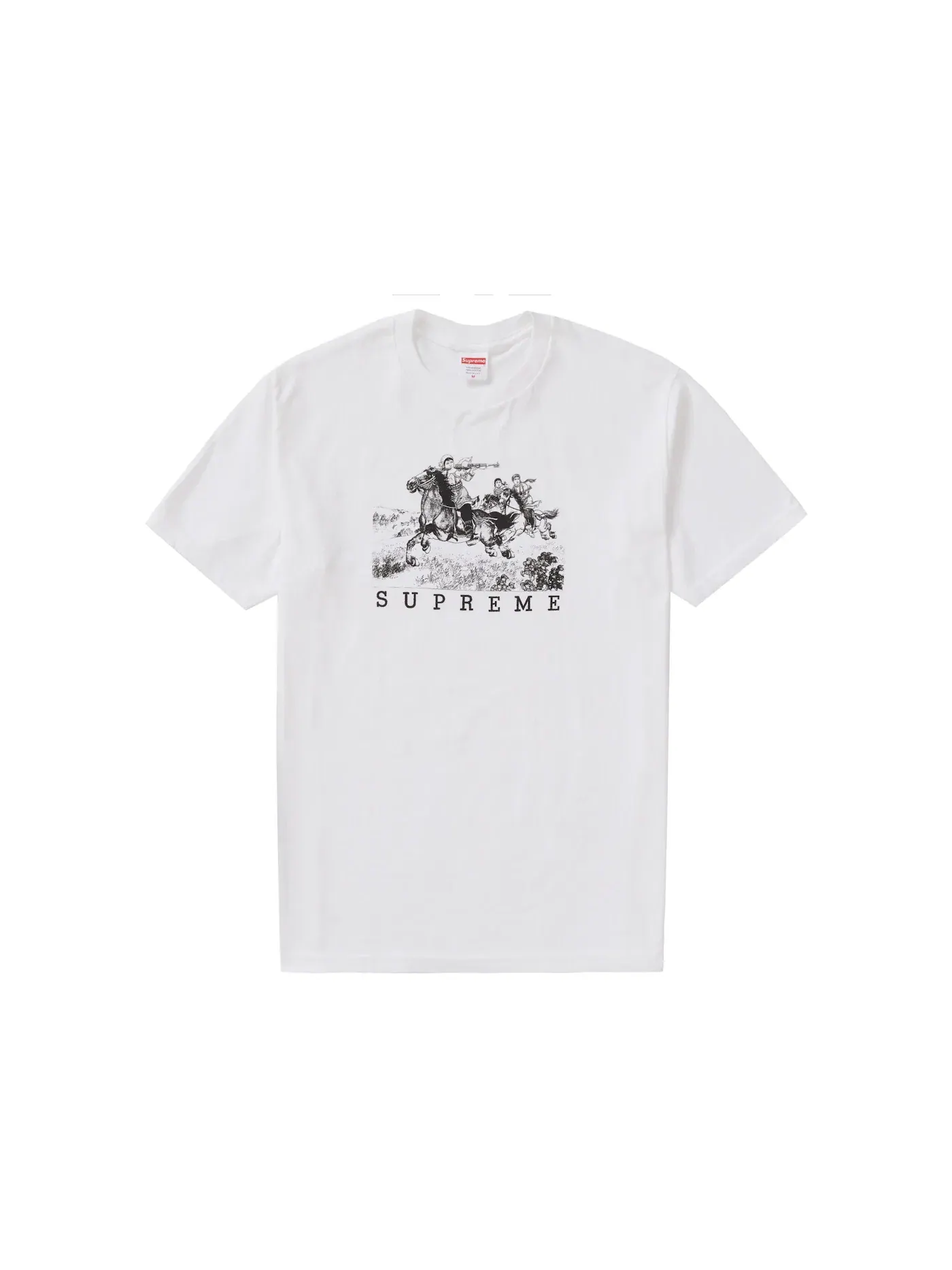Мужская футболка с принтом Supreme Tee — изображение 1 из 1, белый