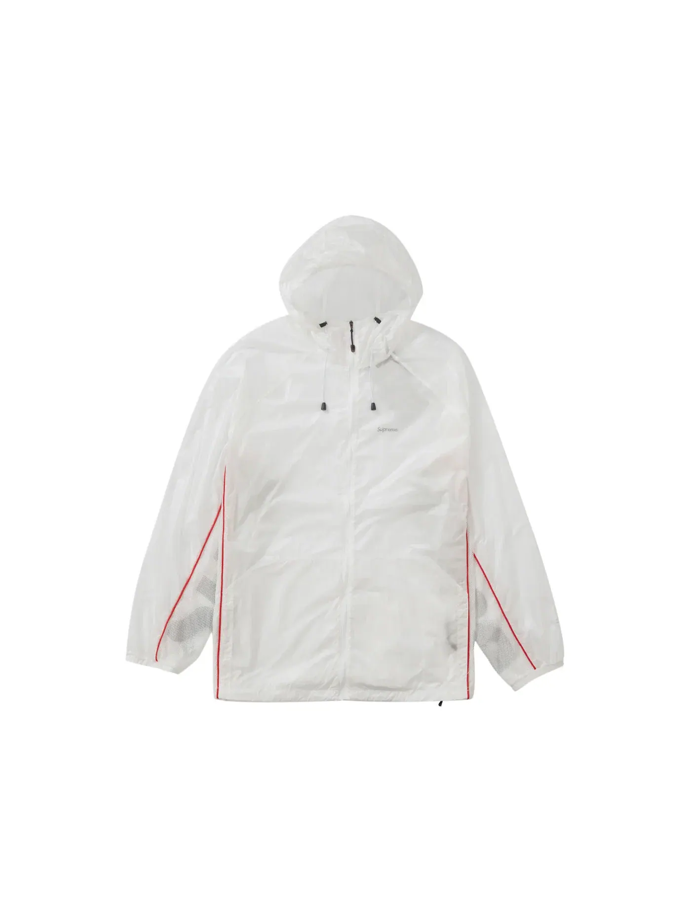 Мужская куртка-ветровка с капюшоном из рипстопа Windshell Supreme — изображение 1 из 2, белый