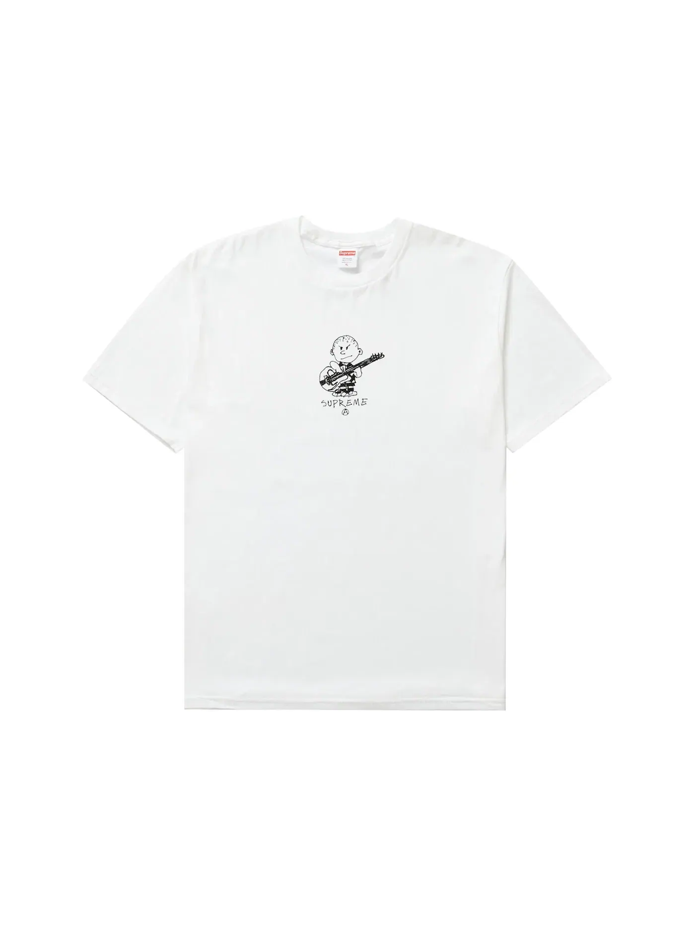 Мужская футболка с принтом Supreme Tee — изображение 1 из 1, белый