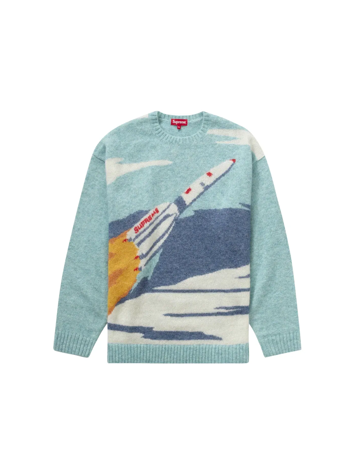 Мужской свитер с принтом Supreme Sweater — изображение 1 из 1, синий