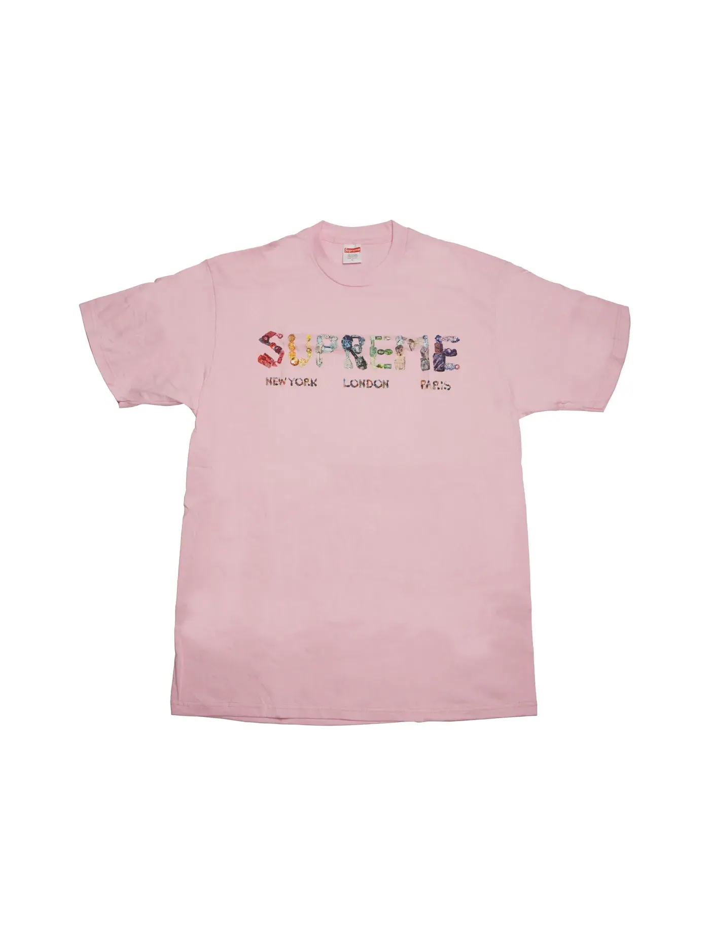 Мужская футболка с принтом Rocks Tee Supreme — изображение 1 из 1, розовый