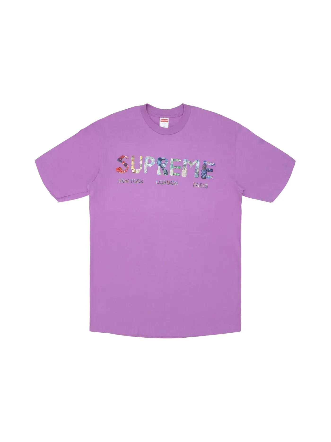 Мужская футболка Supreme Rocks Tee — изображение 1 из 1, светлый фиолетовый