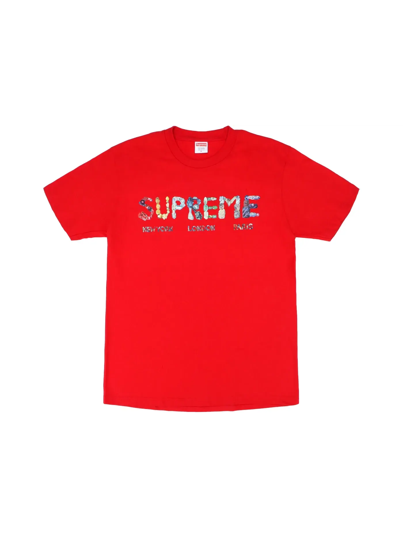 Мужская футболка с принтом Supreme Tee — изображение 1 из 1, красный