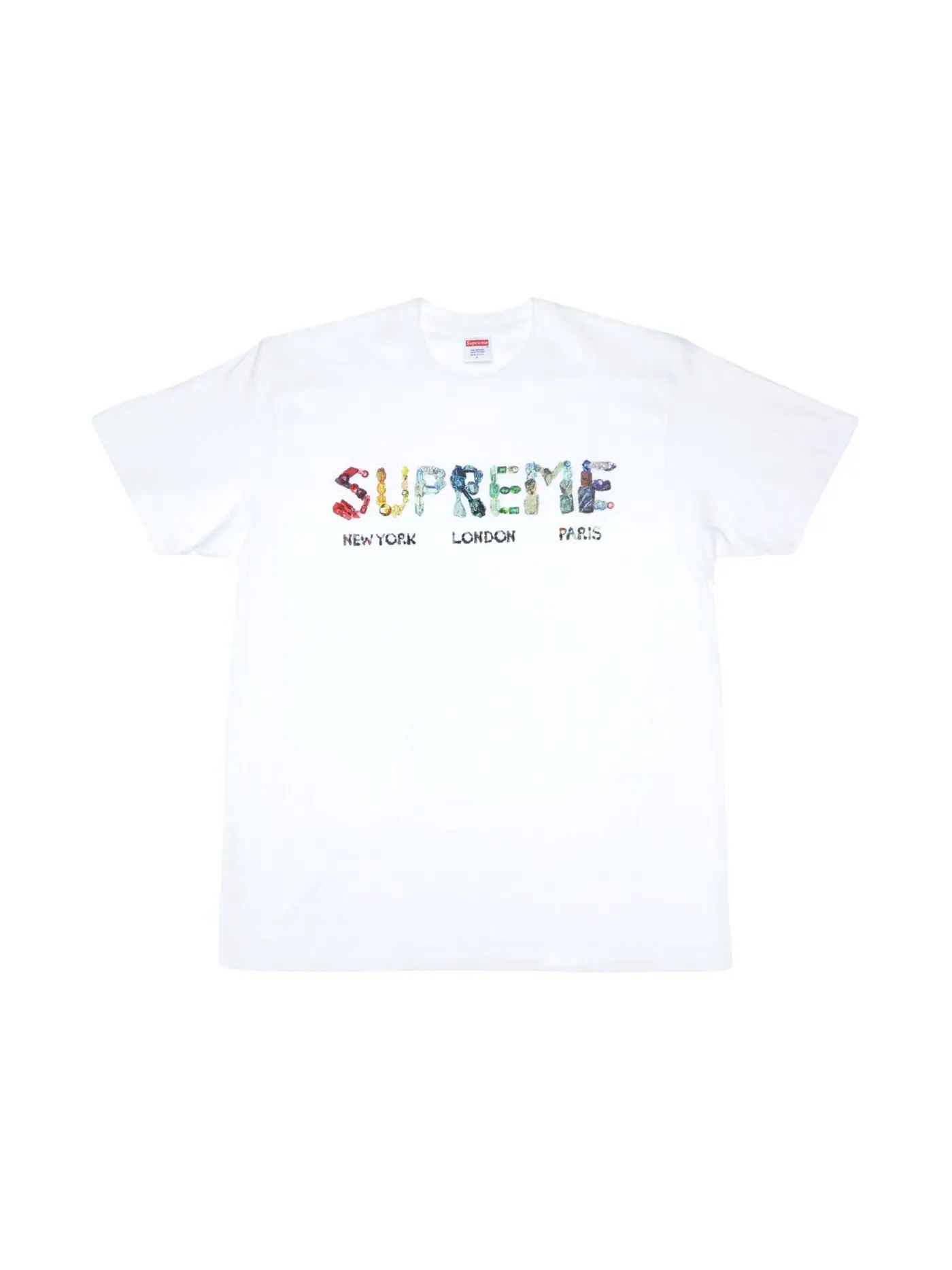 Мужская футболка с принтом Supreme Tee — изображение 1 из 1, белый