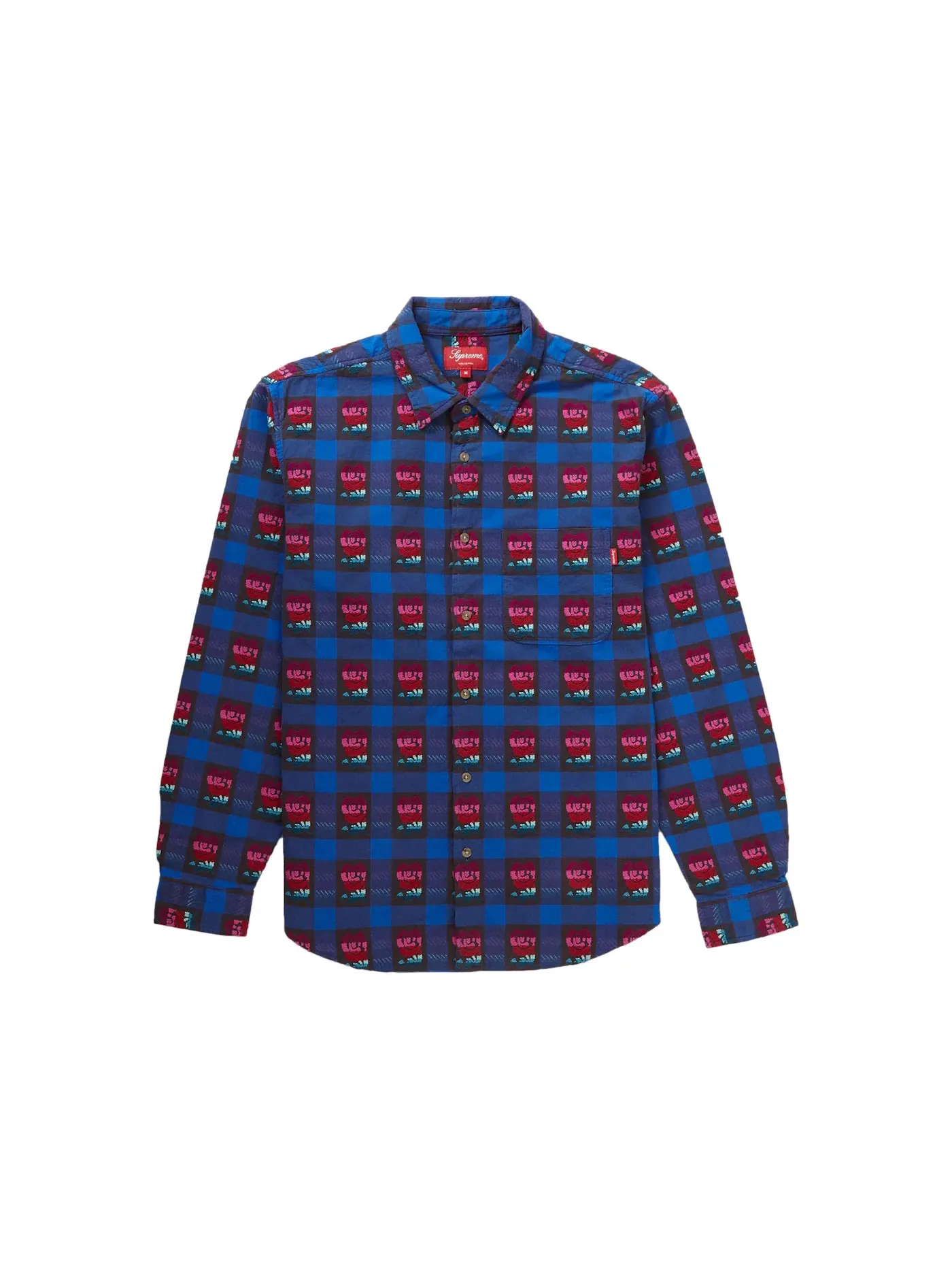 Мужская рубашка с принтом Shirt Supreme — изображение 1 из 1, королевский
