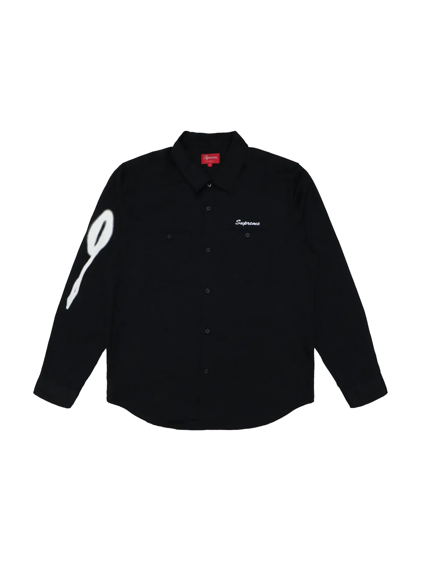 Мужская рубашка с длинным рукавом Supreme Rose LS Work Shirt Supreme — изображение 1 из 2, черный