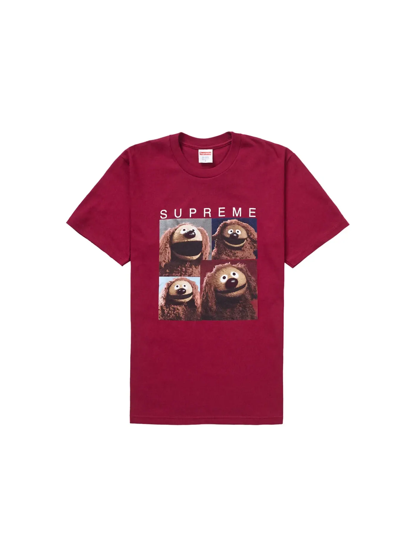 Мужская футболка с принтом Rowlf Tee Supreme — изображение 1 из 1, красный