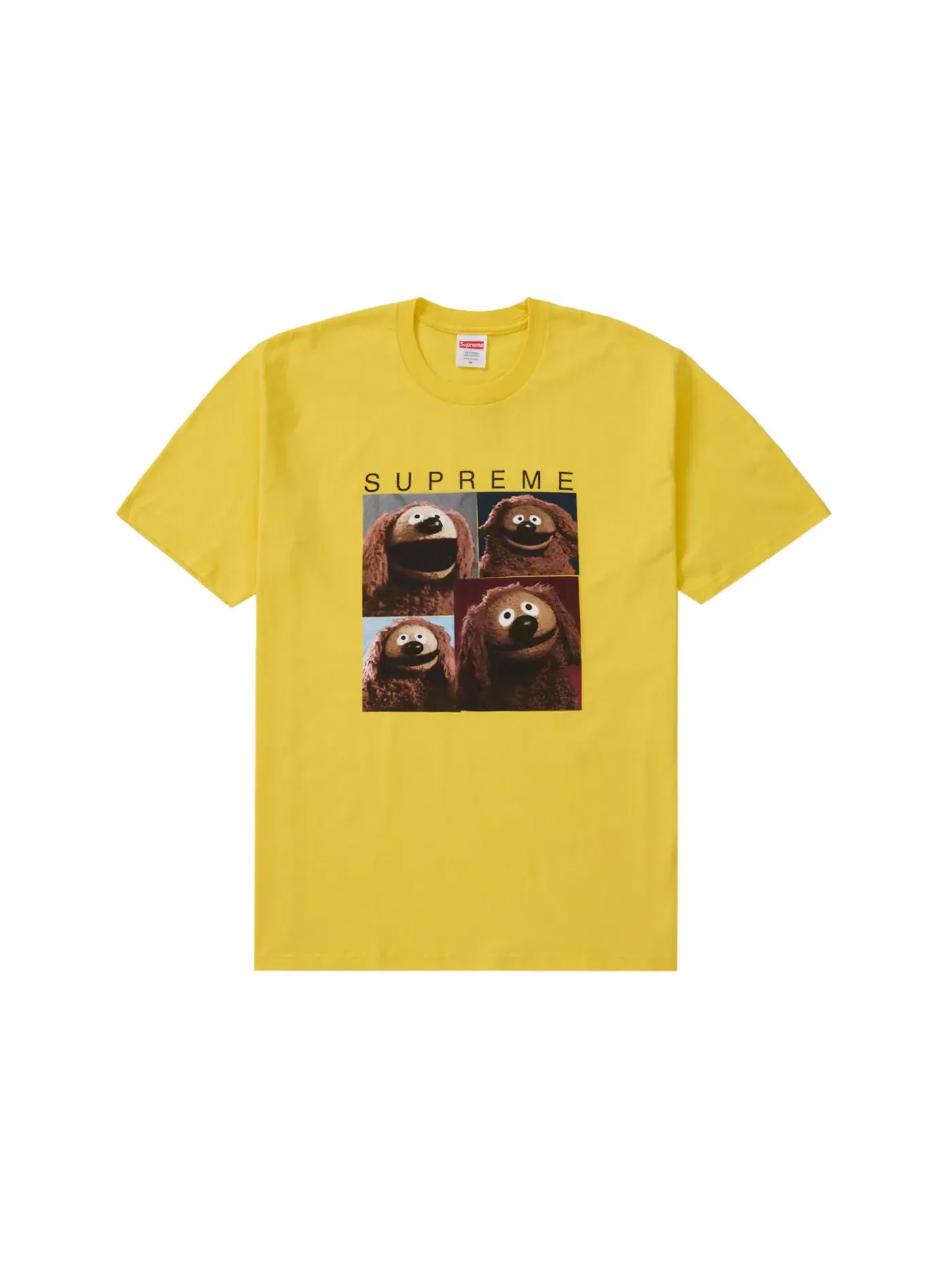 Мужская футболка с принтом Supreme Tee — изображение 1 из 1, желтый