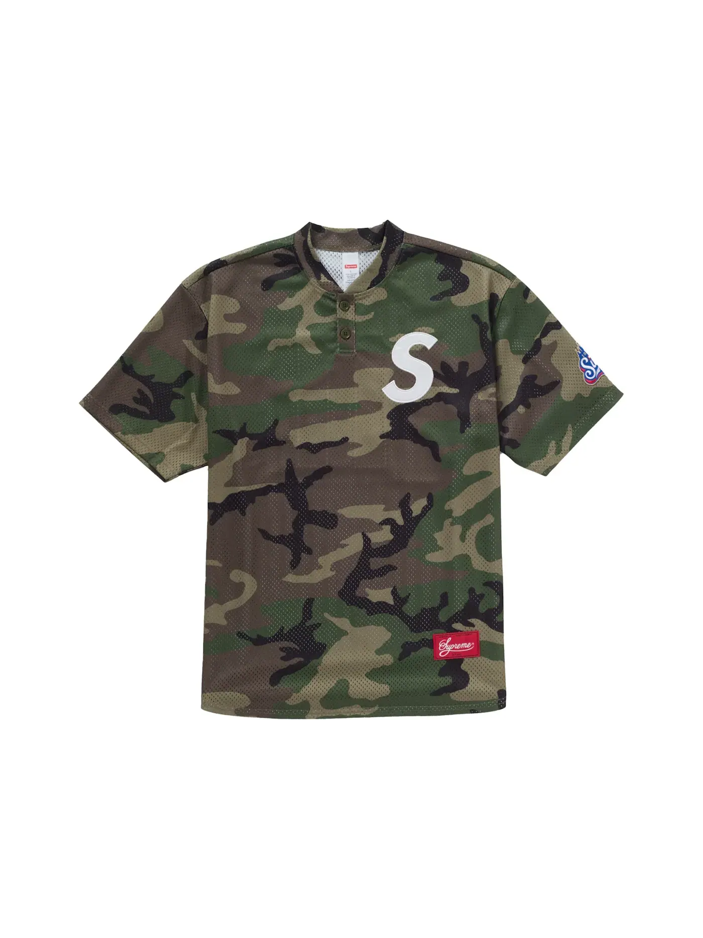 Мужская рубашка-поло с принтом Henley Supreme, Woodland Camo — изображение 1 из 2