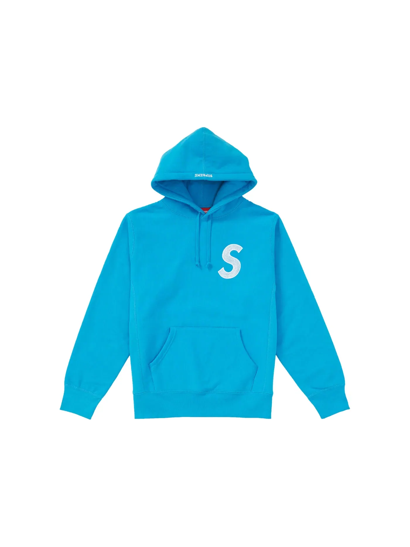 Мужской свитшот с капюшоном Supreme S Logo — изображение 1 из 1, синий
