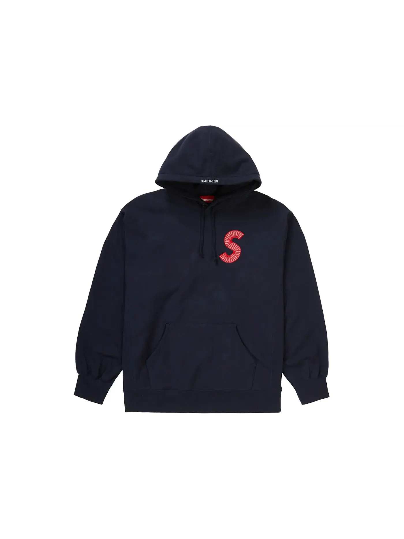 Мужской худи с длинным рукавом Supreme Hooded Sweatshirt (FW20) — изображение 1 из 1, темно-синий