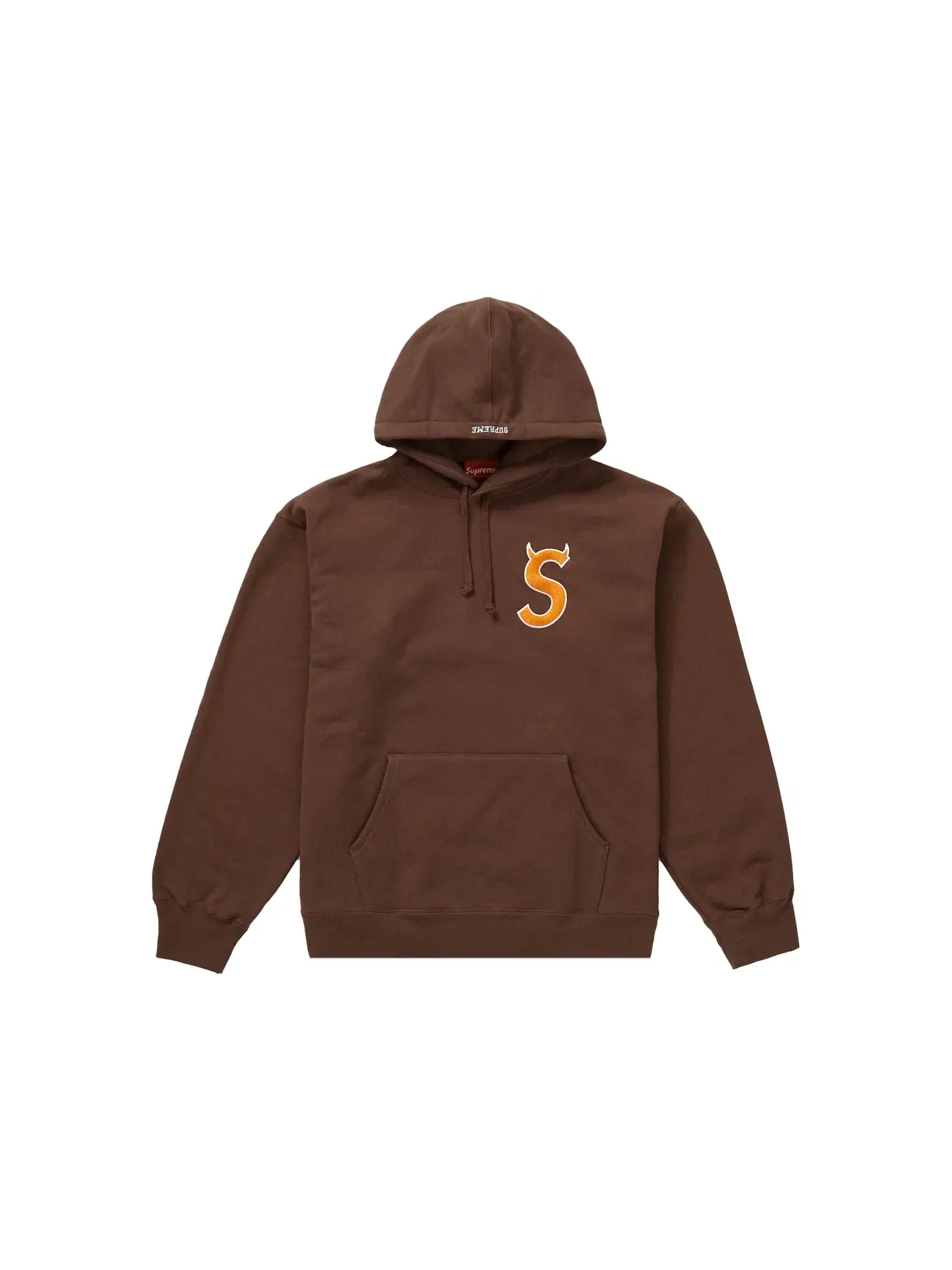 Мужская худи с принтом Supreme Sweatshirt (FW22) — изображение 1 из 1, коричневый