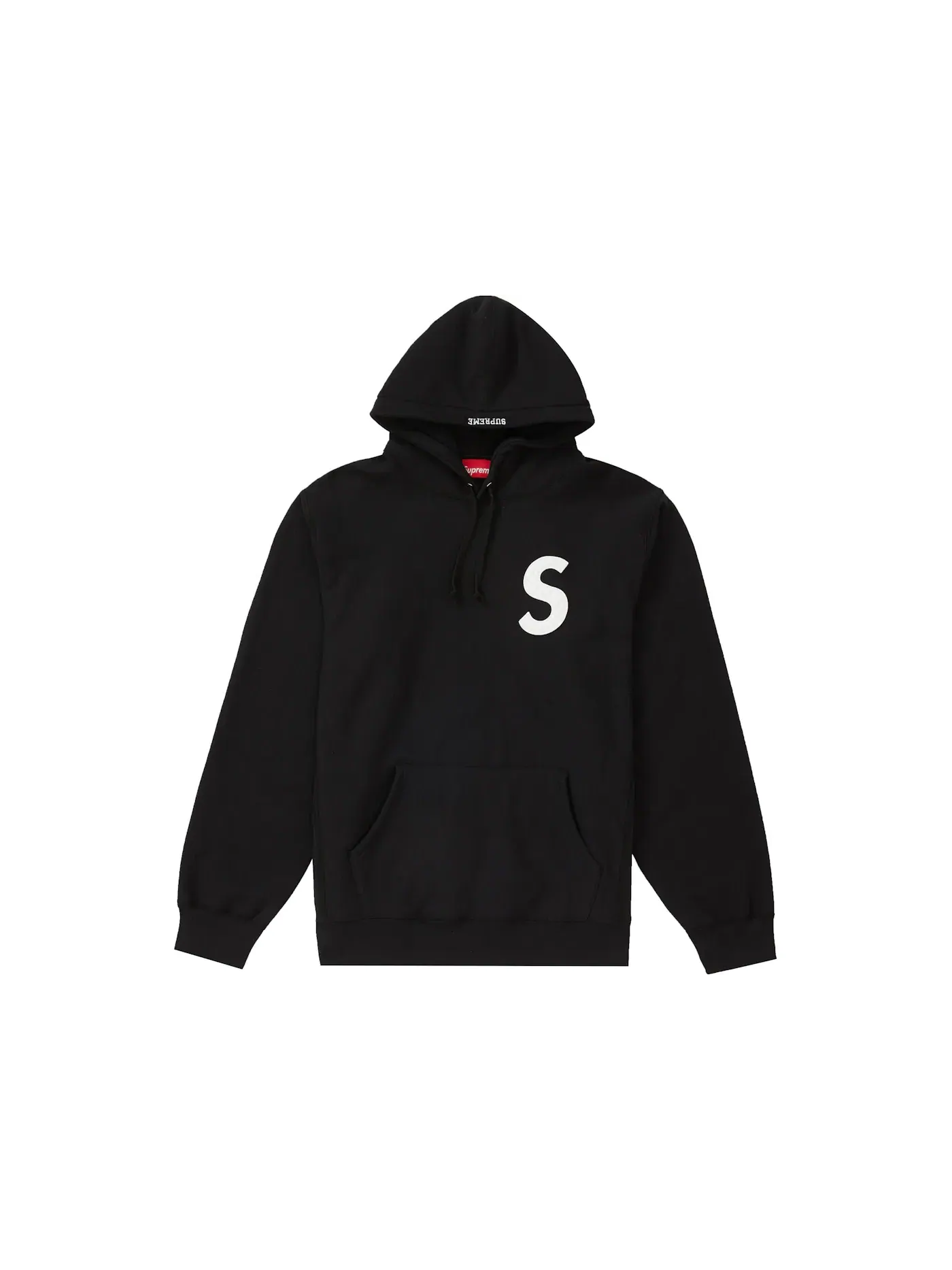 Мужская худи с длинным рукавом Hooded Sweatshirt (SS20) Supreme — изображение 1 из 1, черный
