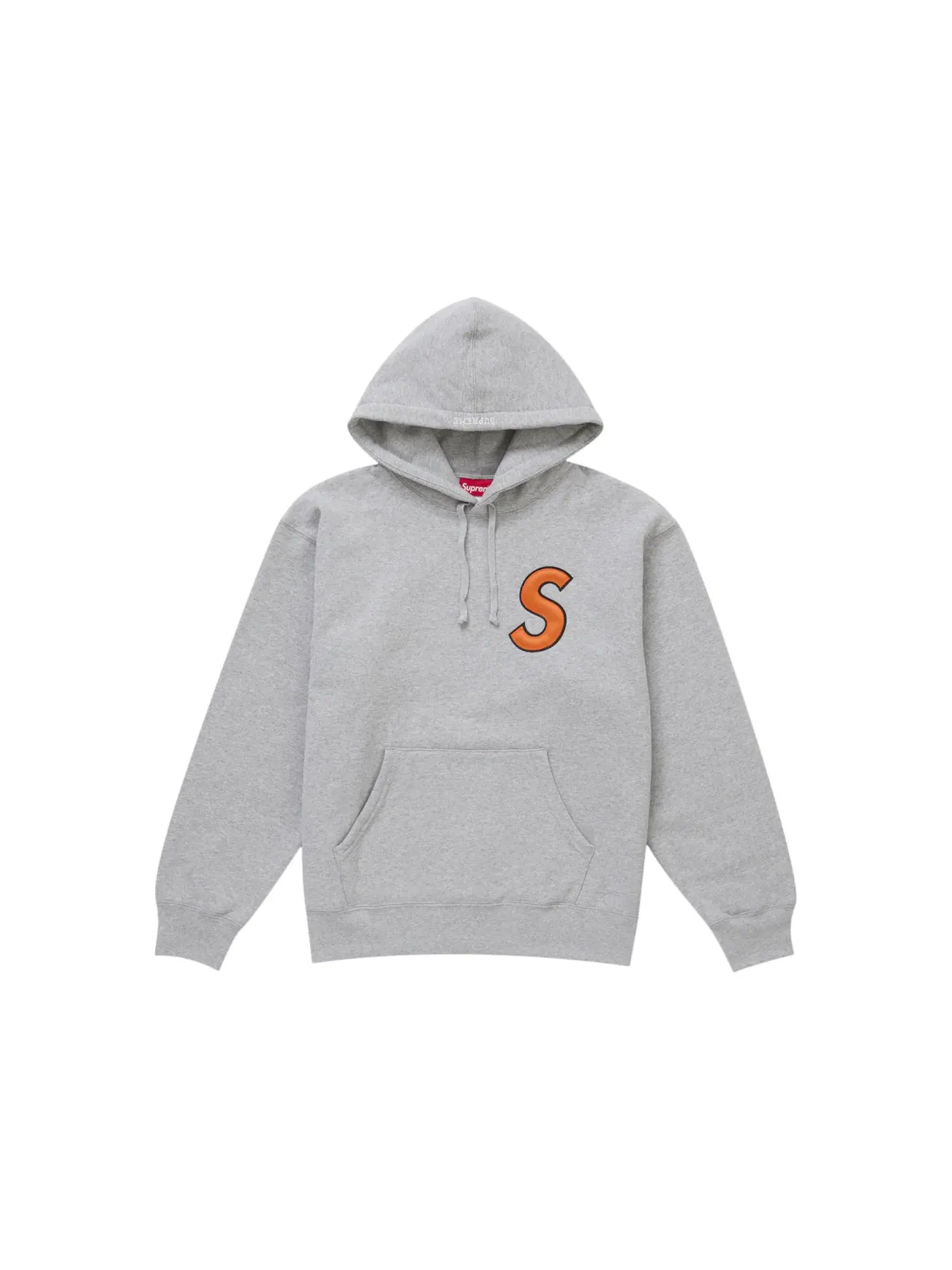 Мужская худи с принтом Supreme S Logo Sweatshirt (SS25) — изображение 1 из 1, серый