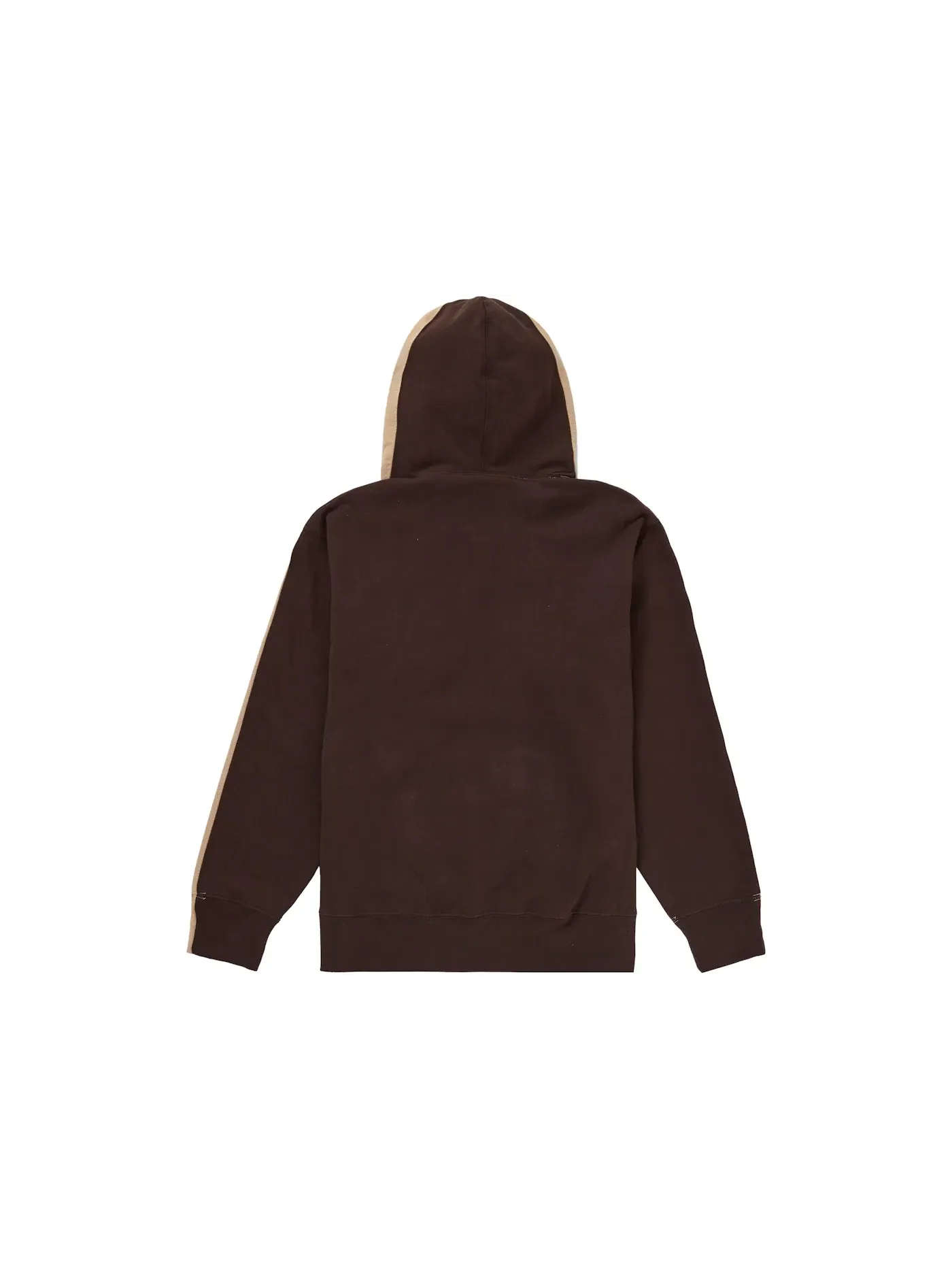 Мужской худи с принтом Supreme S Logo Split Hooded Sweatshirt — изображение 2 из 2, бежевый