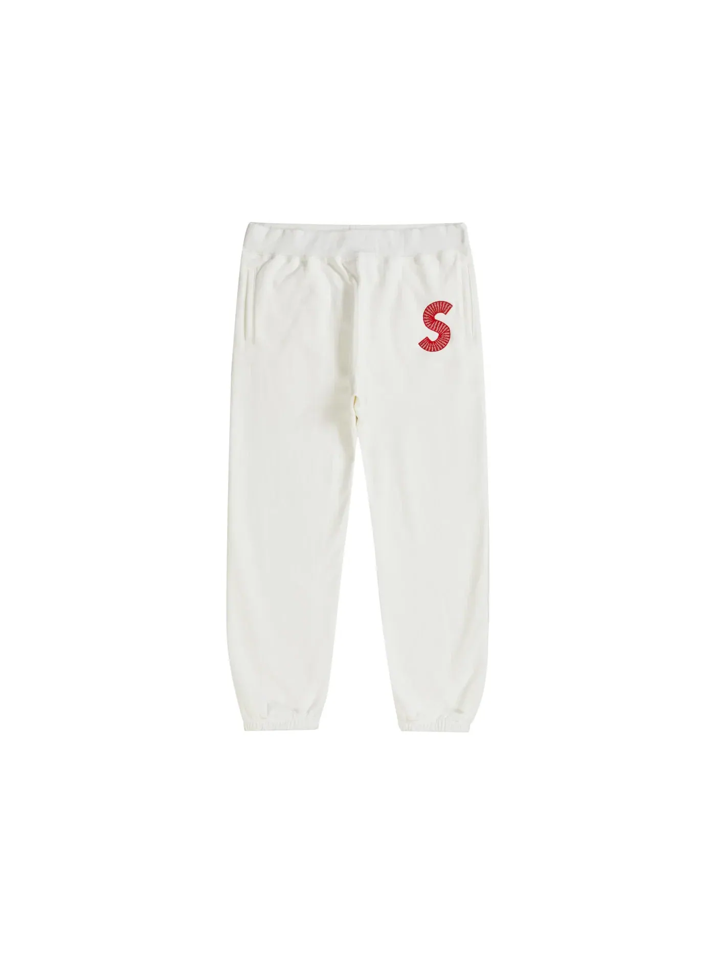 Мужские спортивные штаны с логотипом Supreme Sweatpant (FW20) — изображение 1 из 2, белый