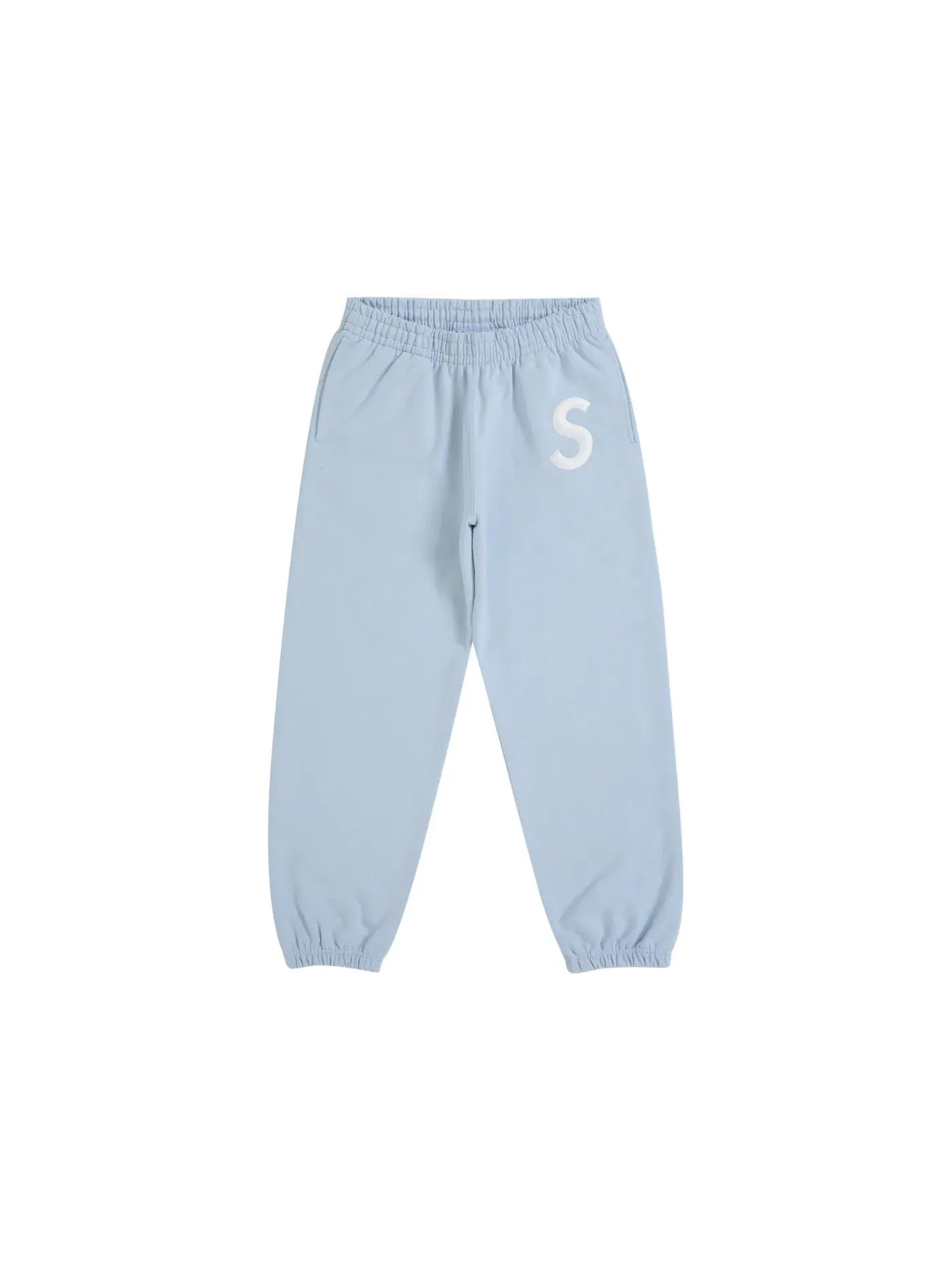 Мужские спортивные штаны с принтом Supreme S Logo Sweatpant (FW25) — изображение 1 из 2, светлый синий
