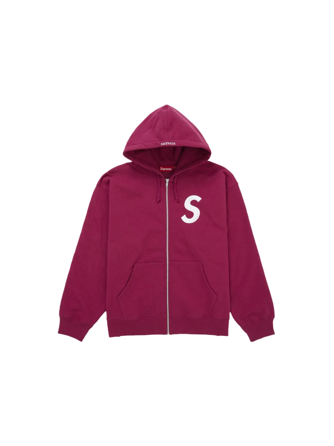Мужская худи с принтом S Logo Supreme — изображение 1 из 1, красный