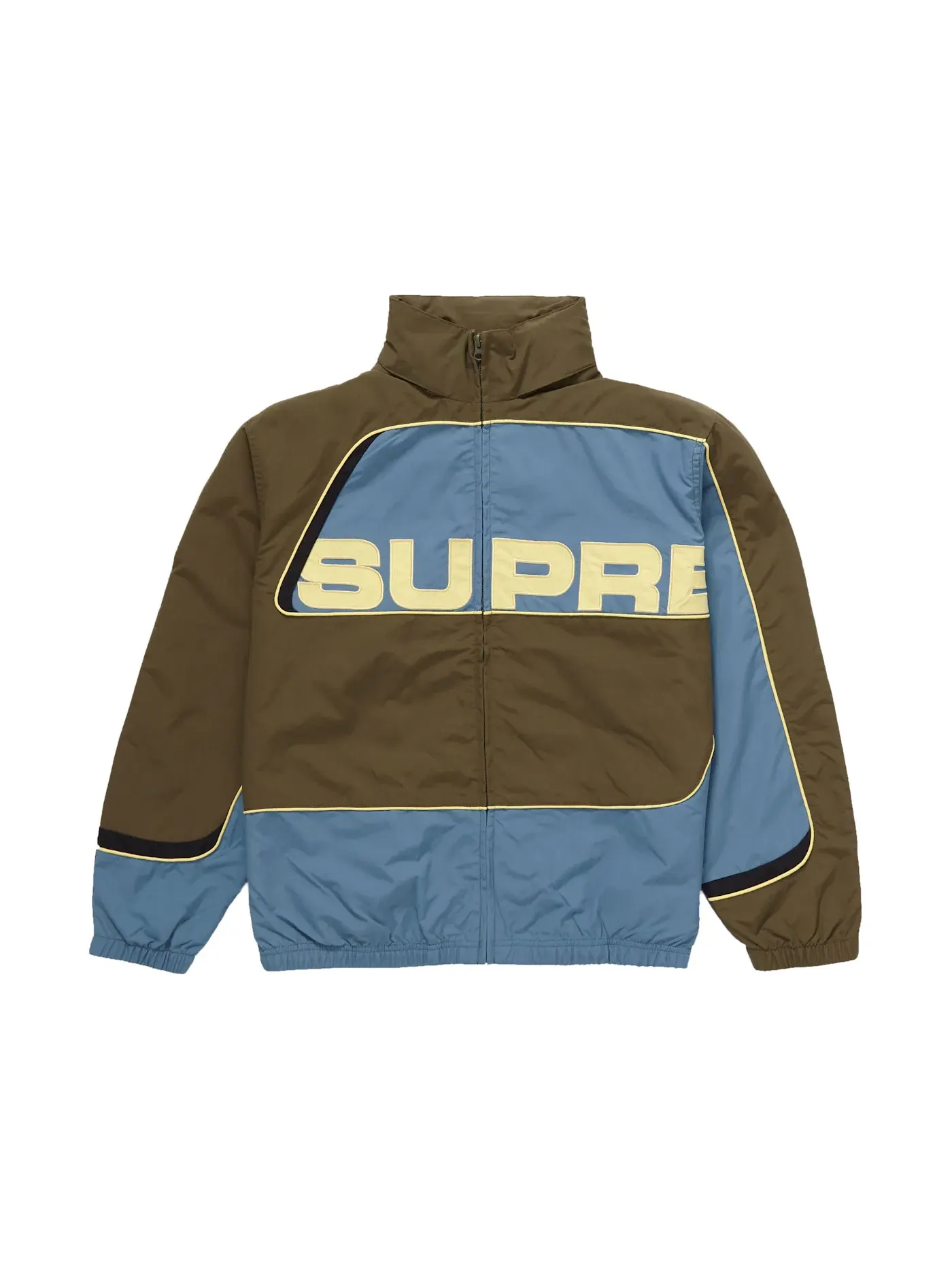 Мужская куртка с панелями Supreme — изображение 1 из 3, оливковый