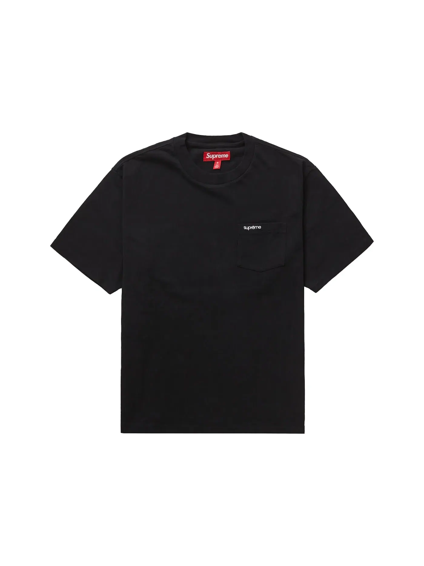 Мужская футболка с нагрудным карманом Supreme Tee (FW23) — изображение 1 из 1, черный