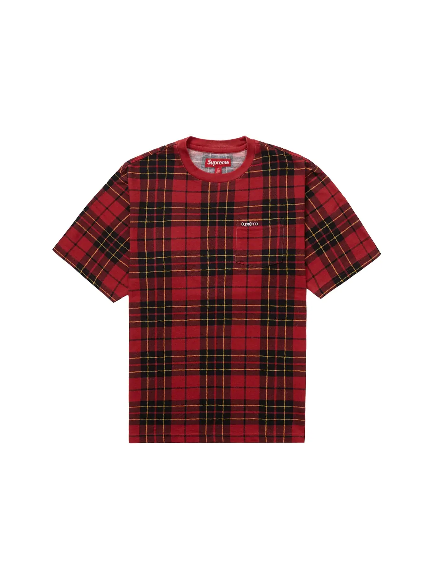 Мужская футболка с принтом Supreme Tee (FW23) — изображение 1 из 1, клетчатый