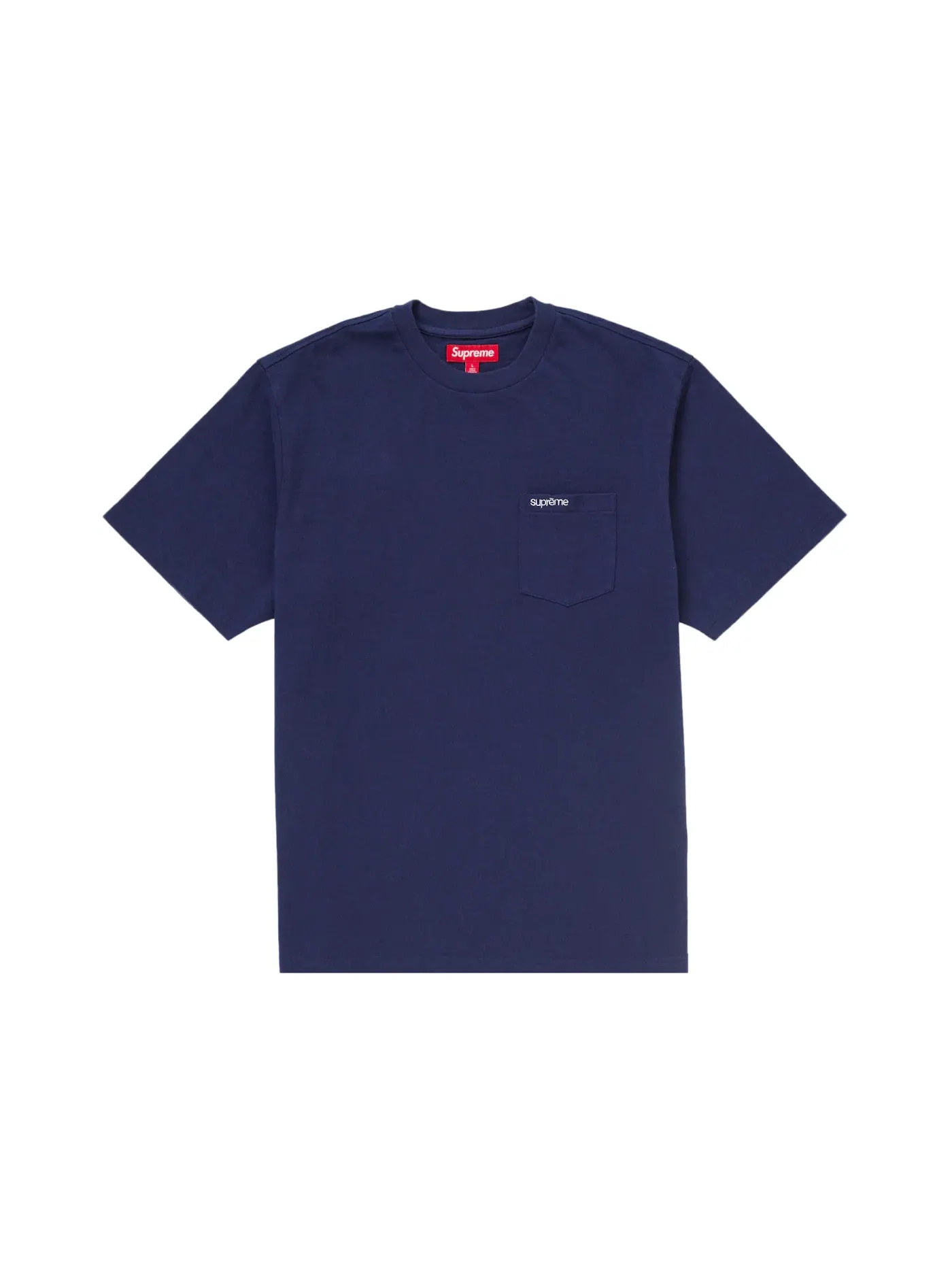 Мужская футболка с принтом Supreme Tee (FW24) — изображение 1 из 1, темно-синий