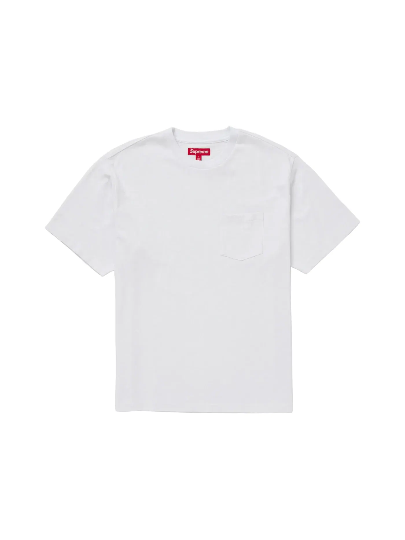 Мужская футболка с нагрудным карманом Supreme Tee (FW24) — изображение 1 из 1, белый