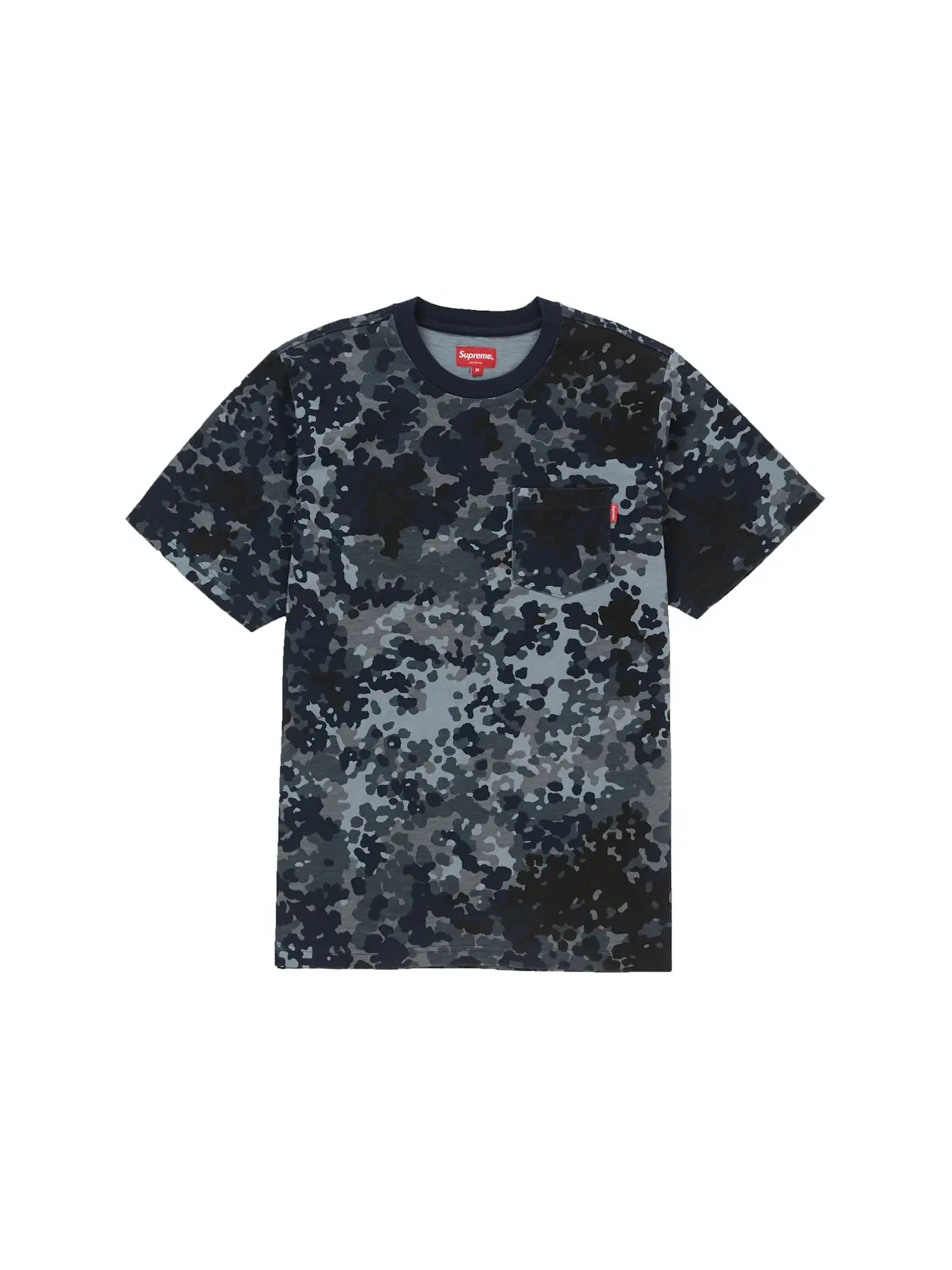 Мужская футболка с принтом Supreme Tee — изображение 1 из 1, темно-синий