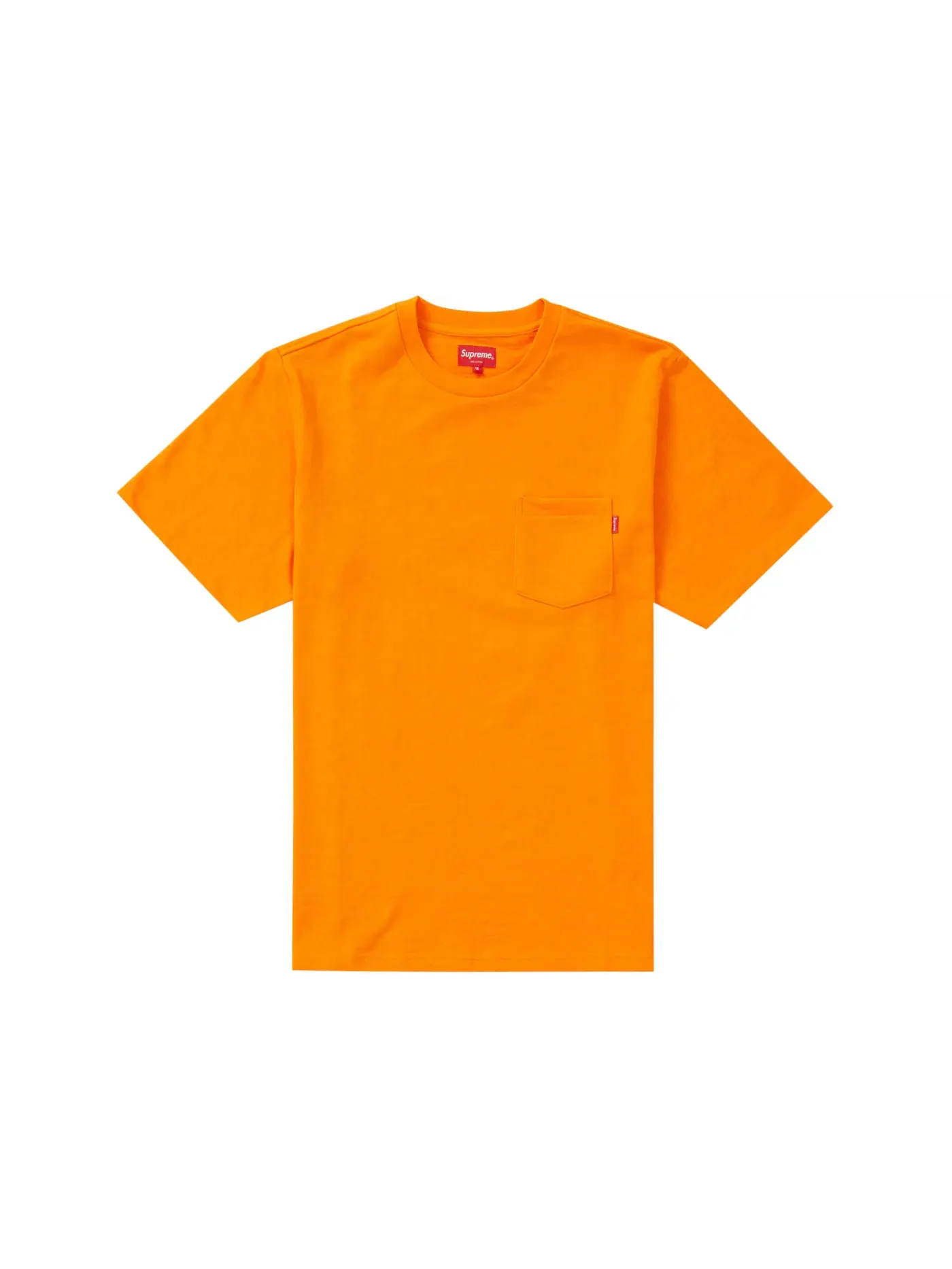 Мужская футболка с принтом Supreme S/S Pocket Tee — изображение 1 из 1, оранжевый