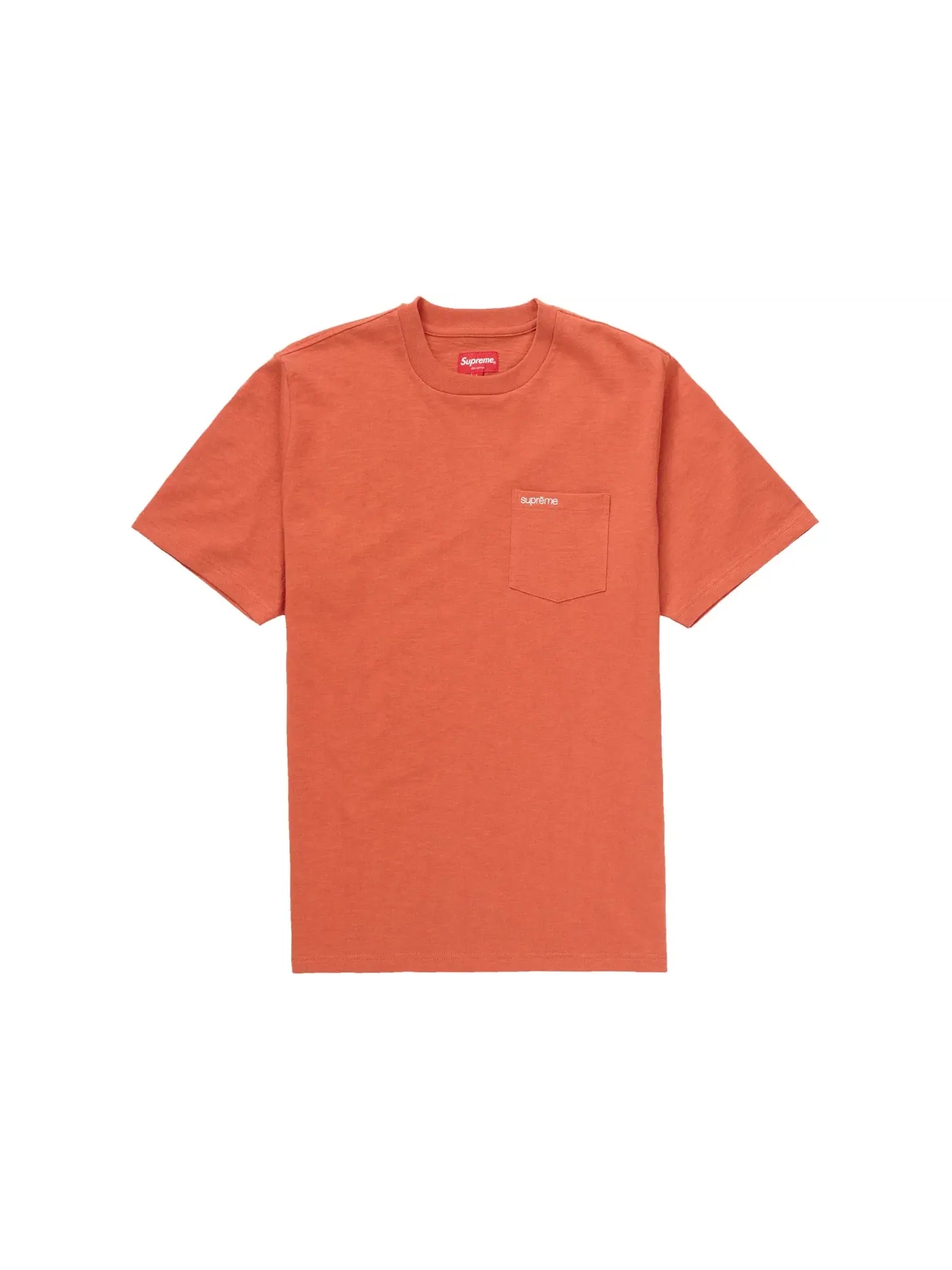 Мужская футболка с нагрудным карманом Supreme Tee (SS21) — изображение 1 из 1, красный