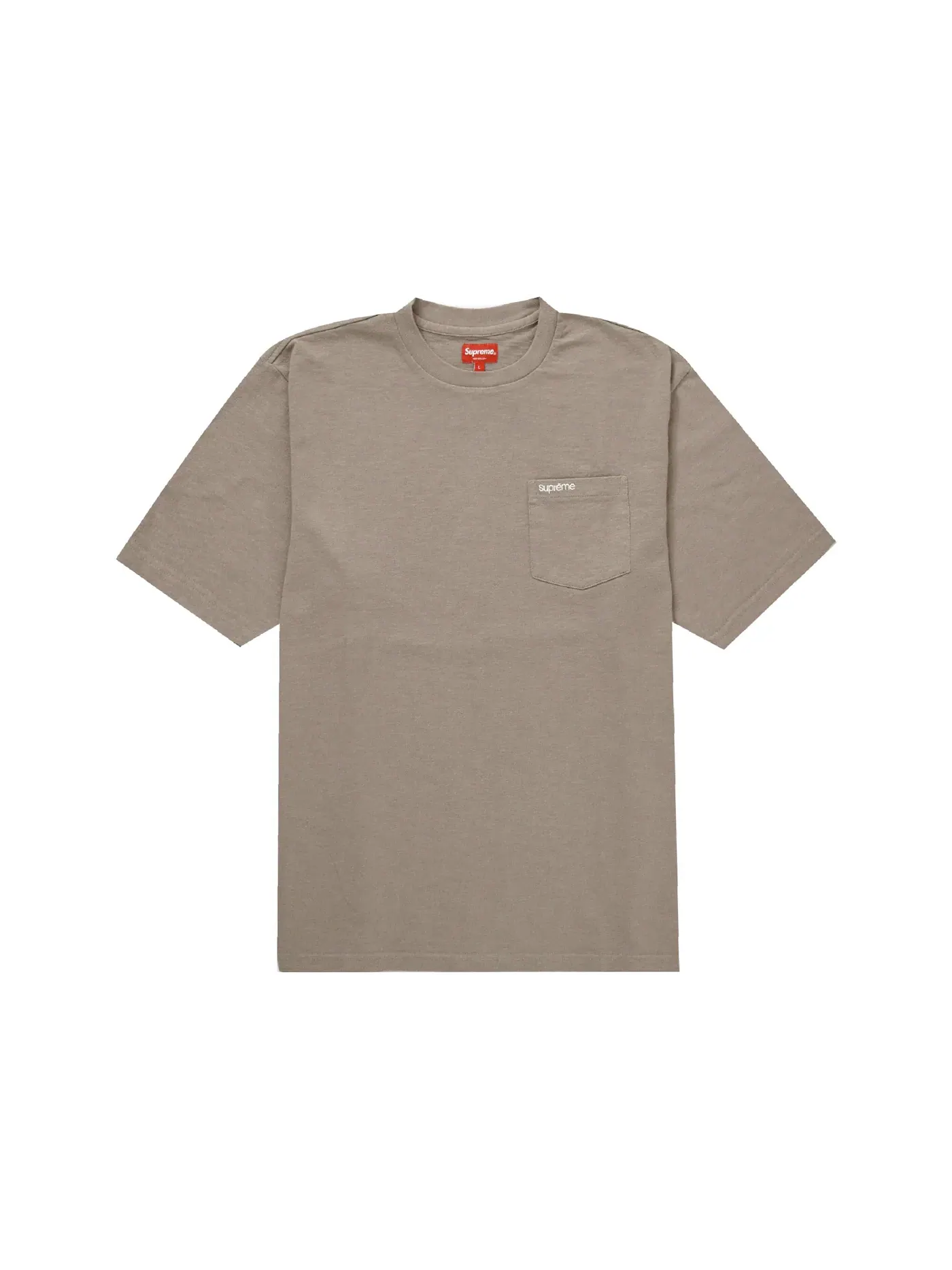 Мужская футболка с принтом Supreme Tee (SS23) — изображение 1 из 1, тауп