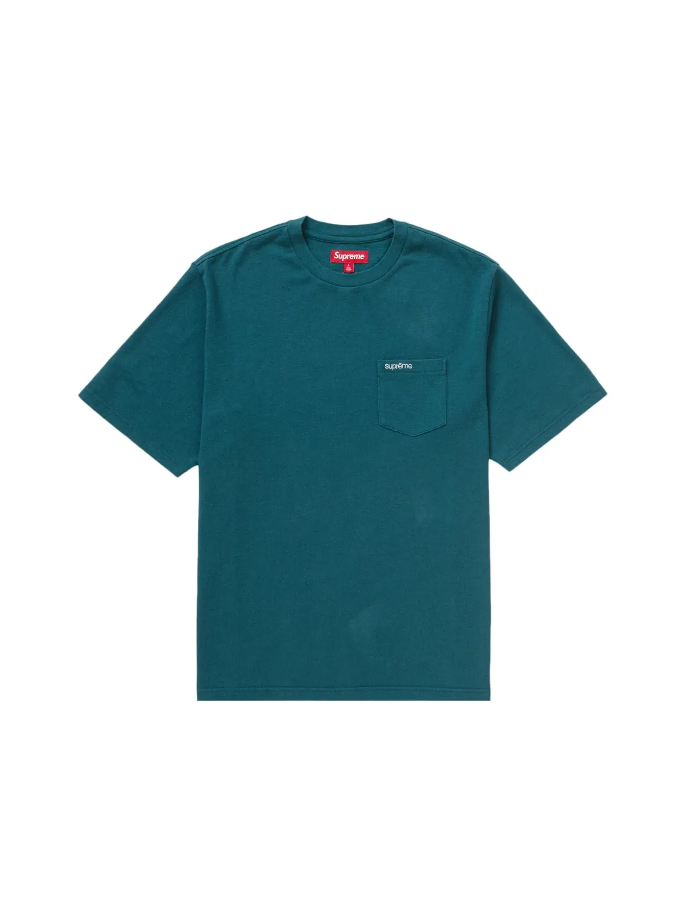 Мужская футболка с принтом Supreme Tee (SS24) — изображение 1 из 1, бирюзовый
