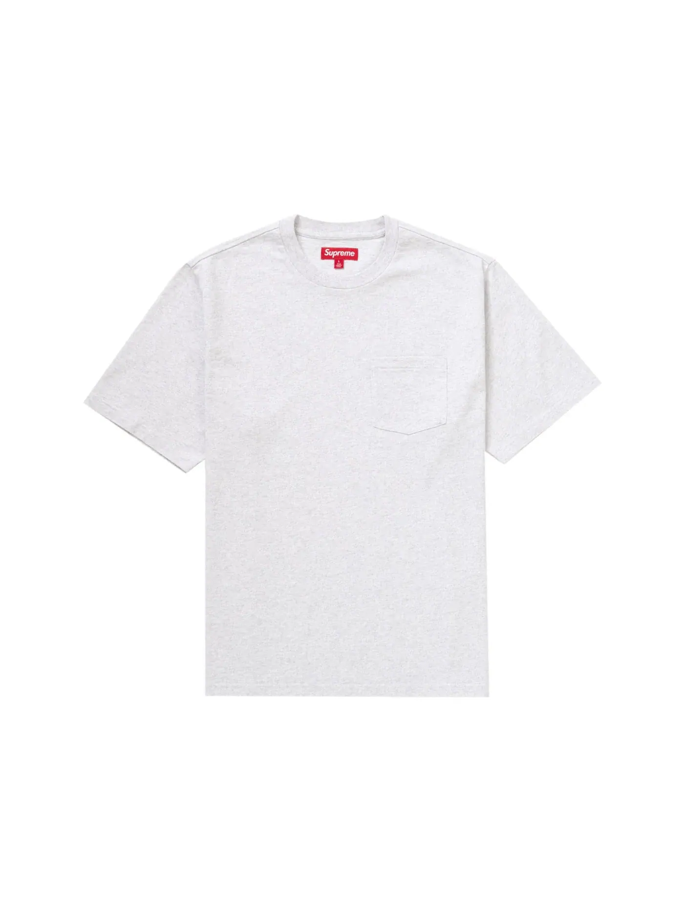 Мужская футболка с нагрудным карманом Supreme Tee (SS24) — изображение 1 из 1, серый