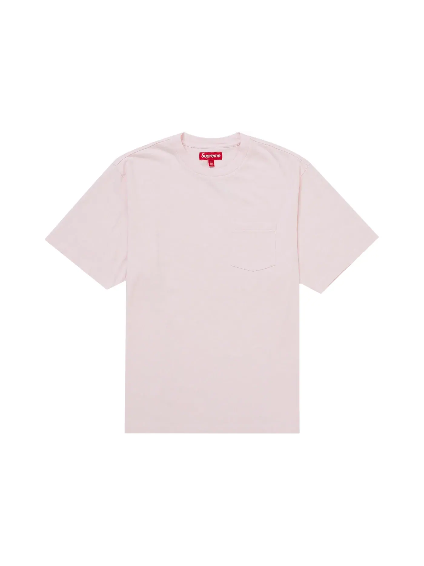 Мужская футболка с нагрудным карманом Supreme Tee (SS26) — изображение 1 из 1, розовый