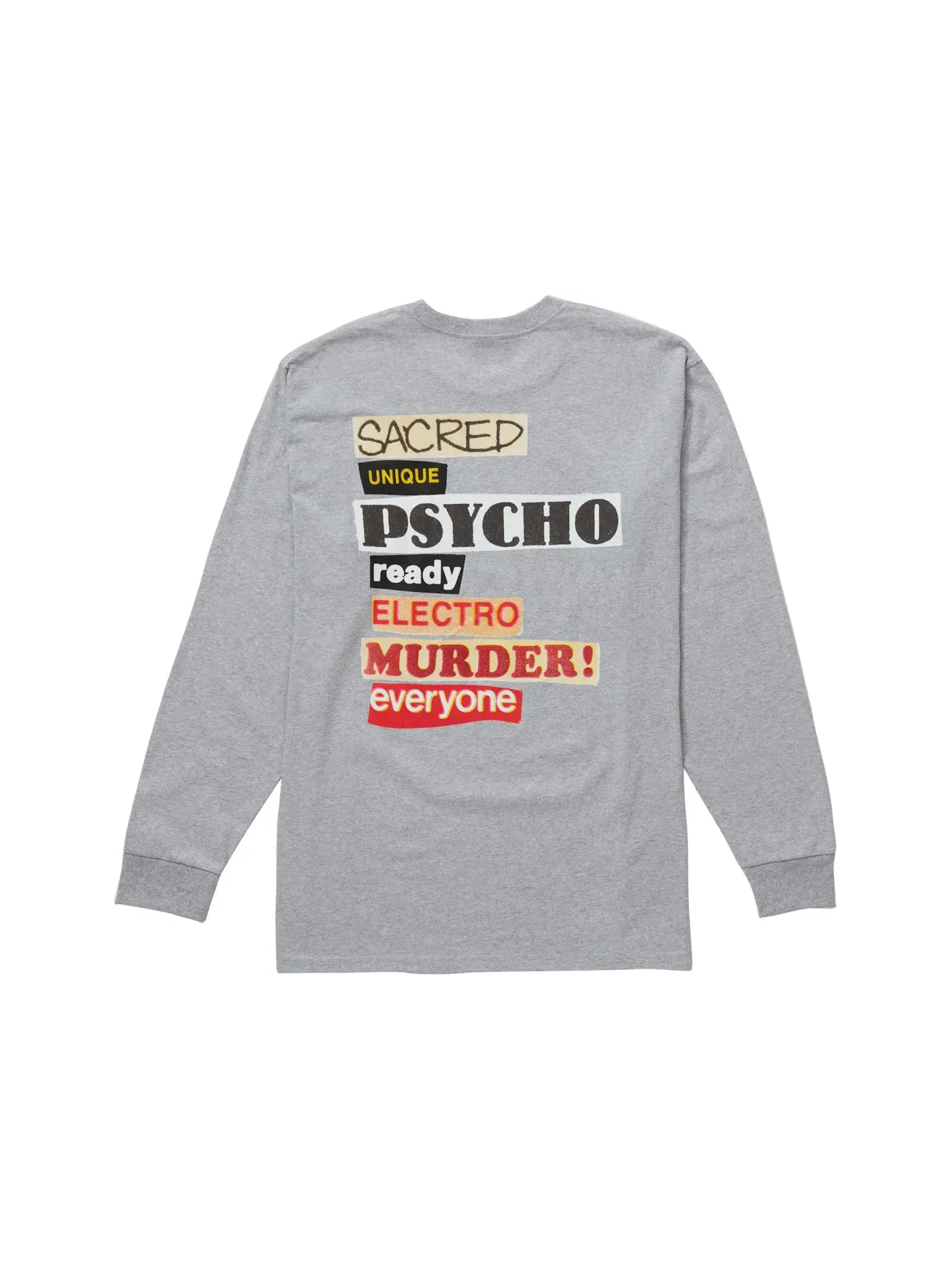 Мужская футболка с длинным рукавом Supreme L/S Tee — изображение 2 из 2, серый