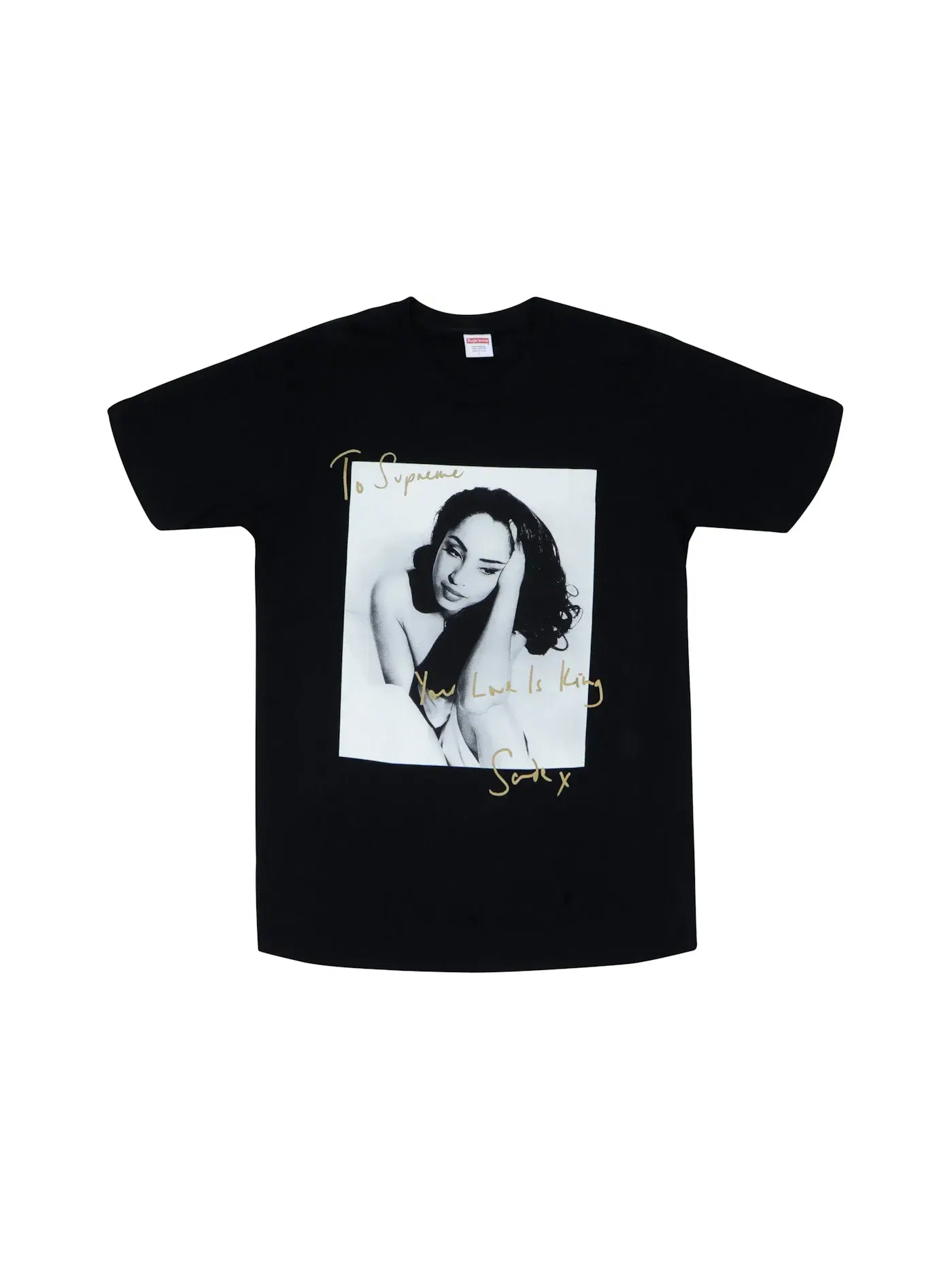 Мужская футболка с принтом Supreme Tee — изображение 1 из 1, черный