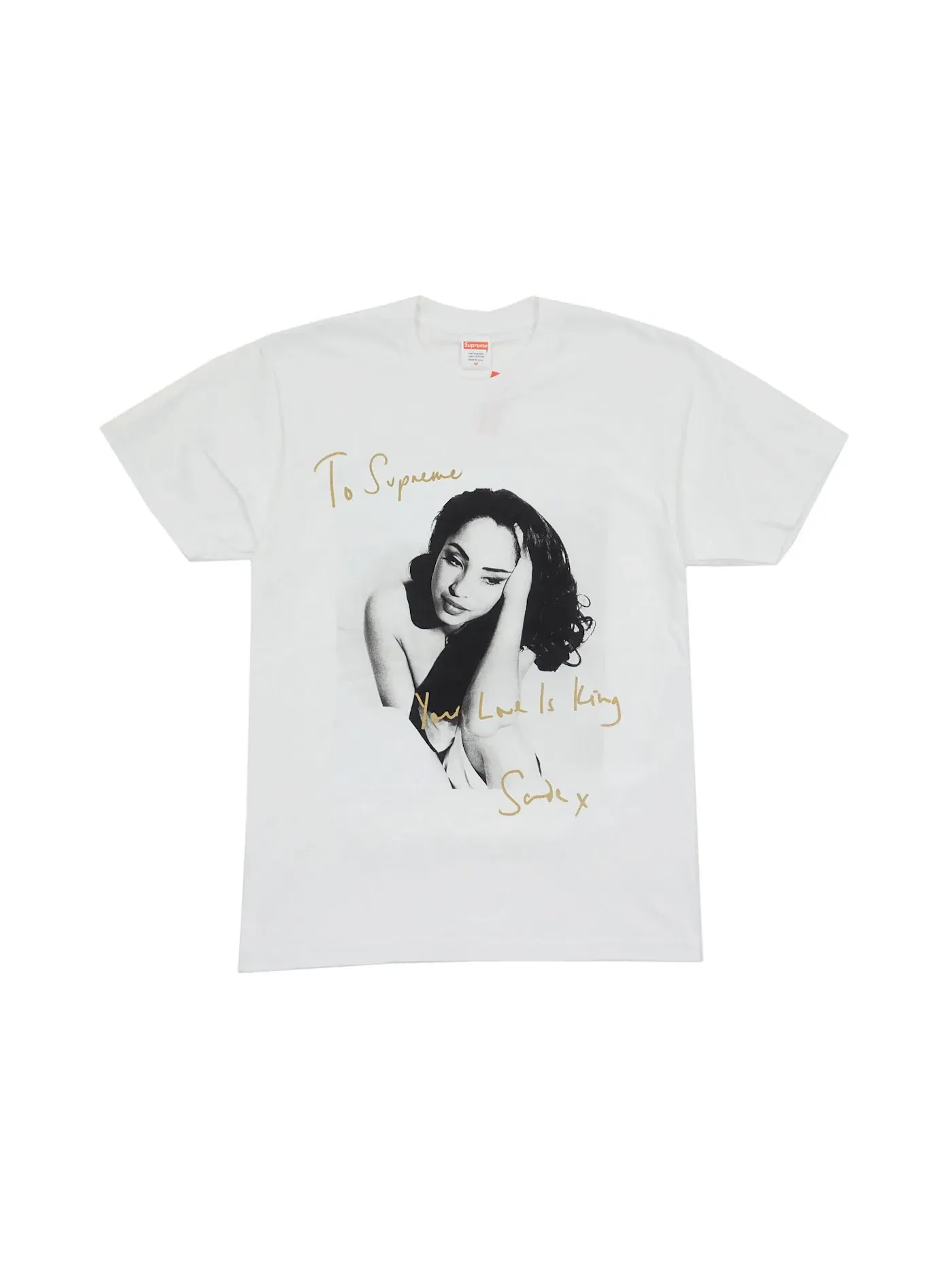 Мужская футболка с принтом Supreme Tee — изображение 1 из 1, белый