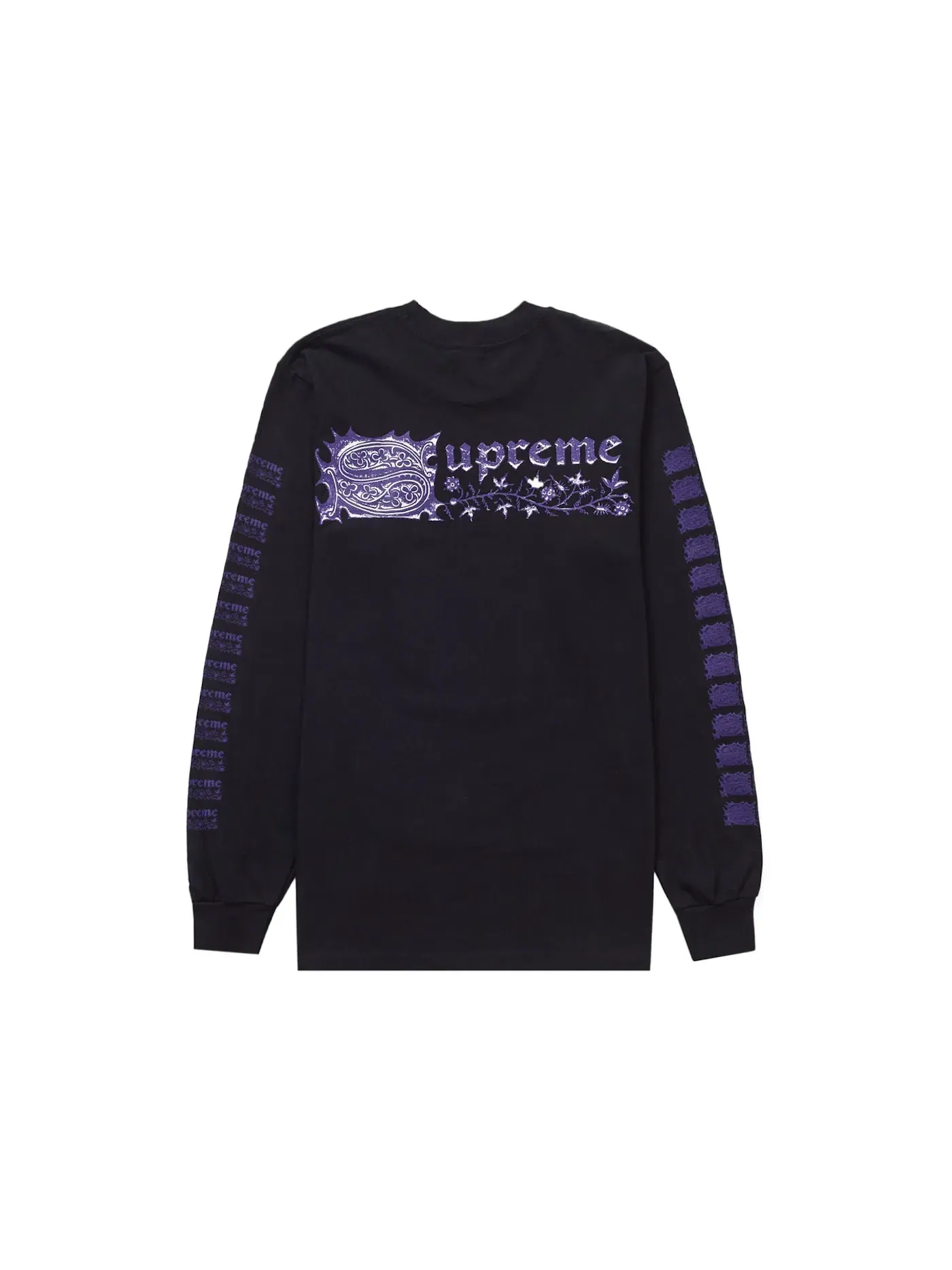 Мужская футболка с длинным рукавом с принтом Supreme Saint Sebastian Tee — изображение 2 из 2, черный