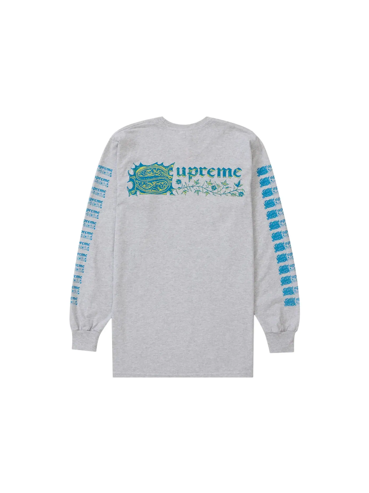 Мужская футболка с длинным рукавом Supreme Saint Sebastian L/S Tee — изображение 2 из 2, серый