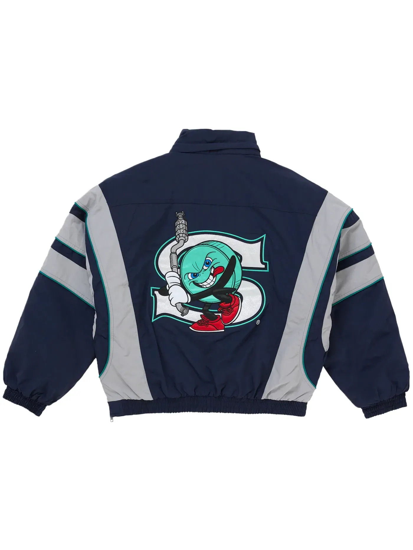 Мужская куртка с полузастежкой-молнией Supreme SALEM Half Zip Stadium Jacket — изображение 3 из 4, темно-синий
